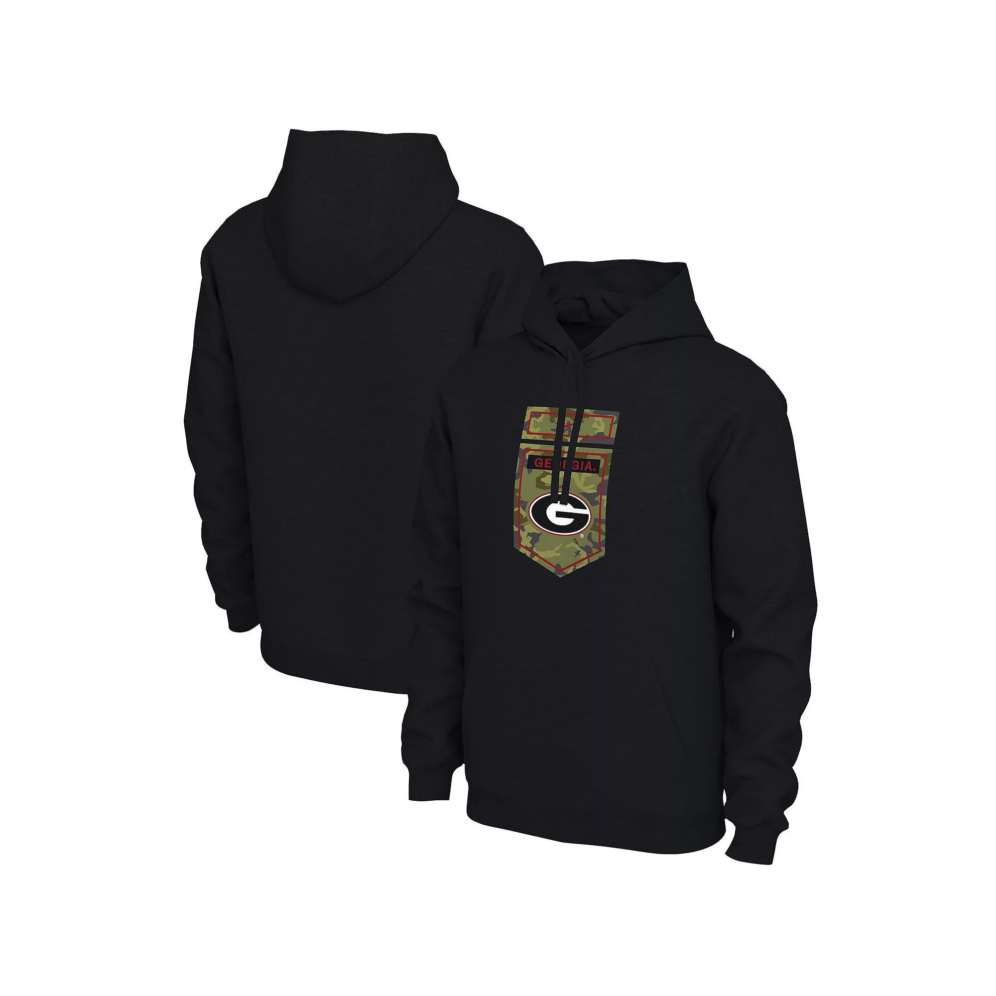 Men's Nike Black Georgia Bulldogs Veterans Camo Pullover Hoodie,  Product Image