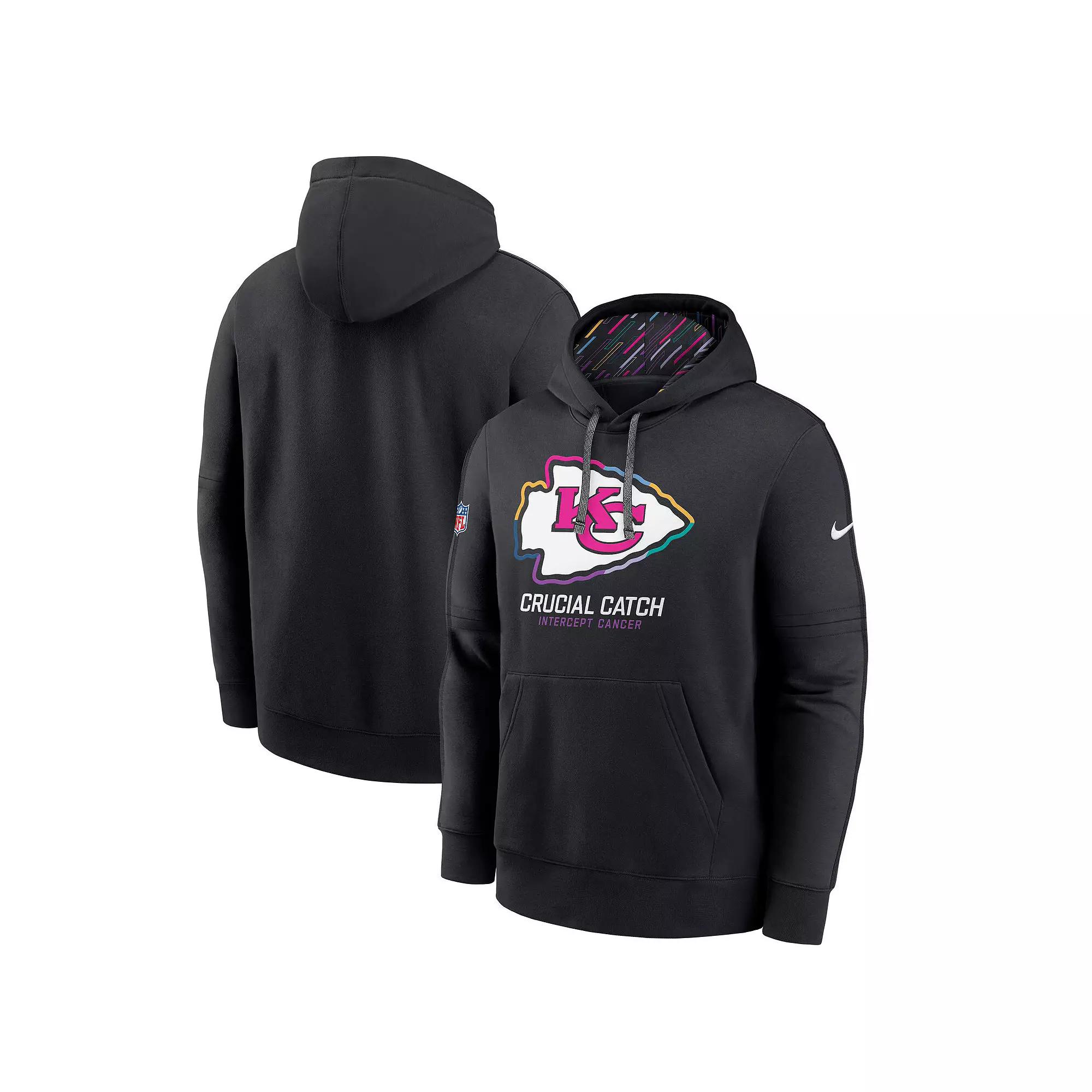 Men's Nike Black Kansas City Chiefs 2024 NFL Crucial Catch Big & Tall Club Pullover Hoodie, Size: 4XLT Product Image