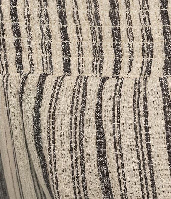 Billabong New Waves High Rise Smocked Striped Pants Product Image