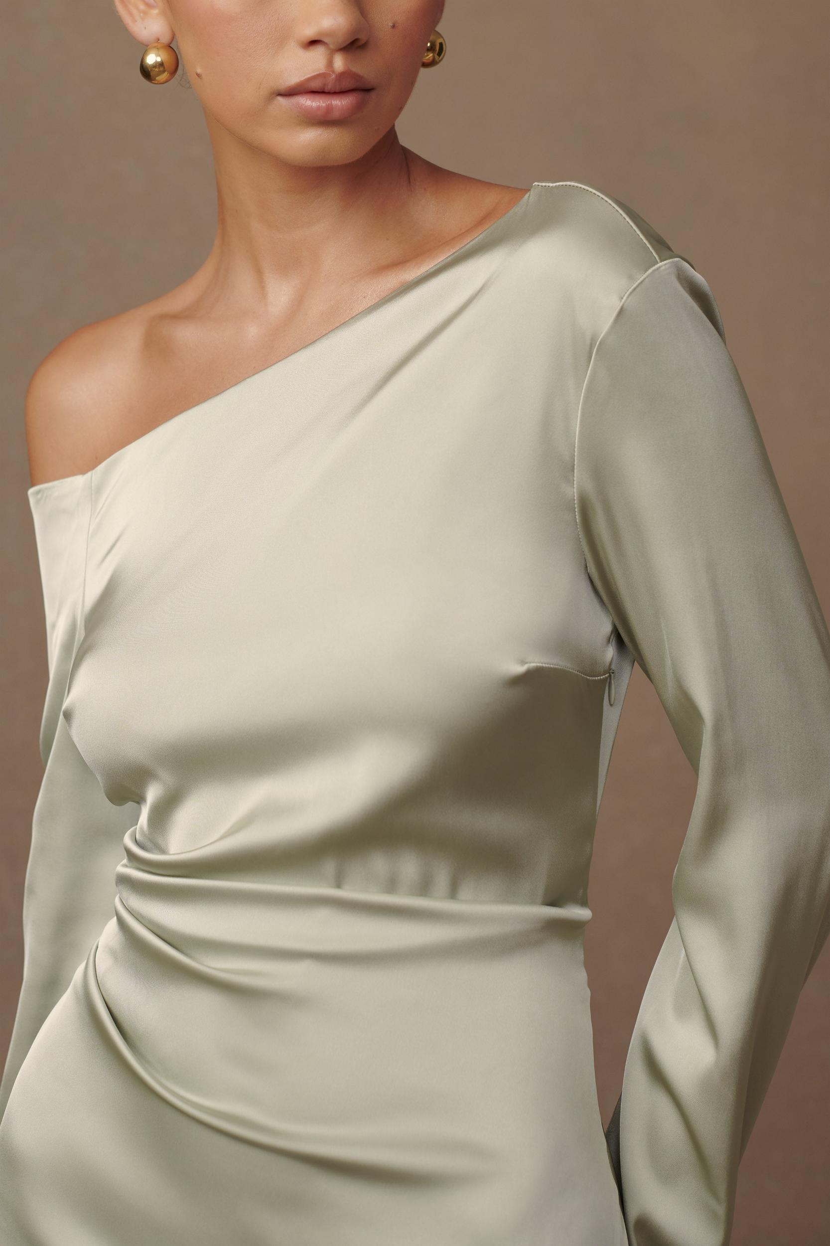 Avery Long Sleeve Maxi Dress - Sage Product Image
