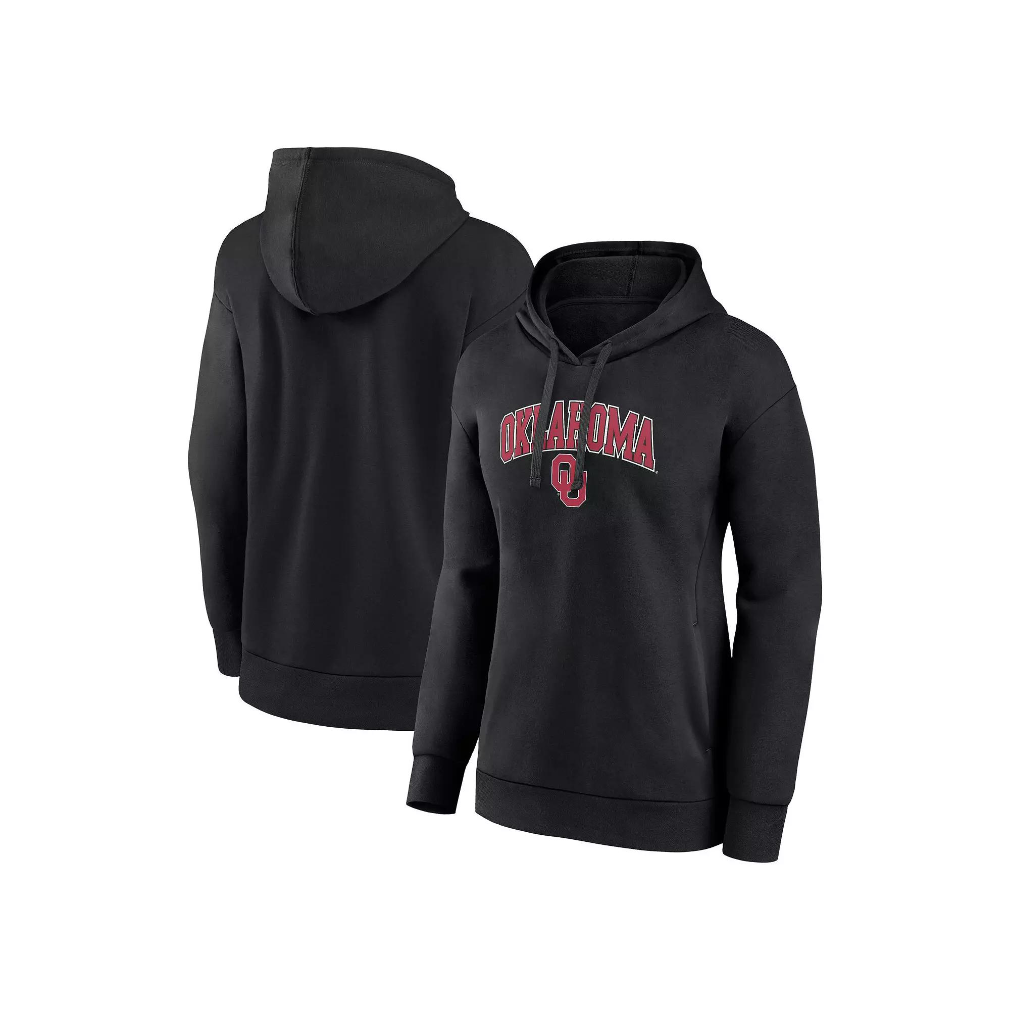 Women's Fanatics Branded Black Oklahoma Sooners Evergreen Campus Pullover Hoodie, Size: Medium Product Image
