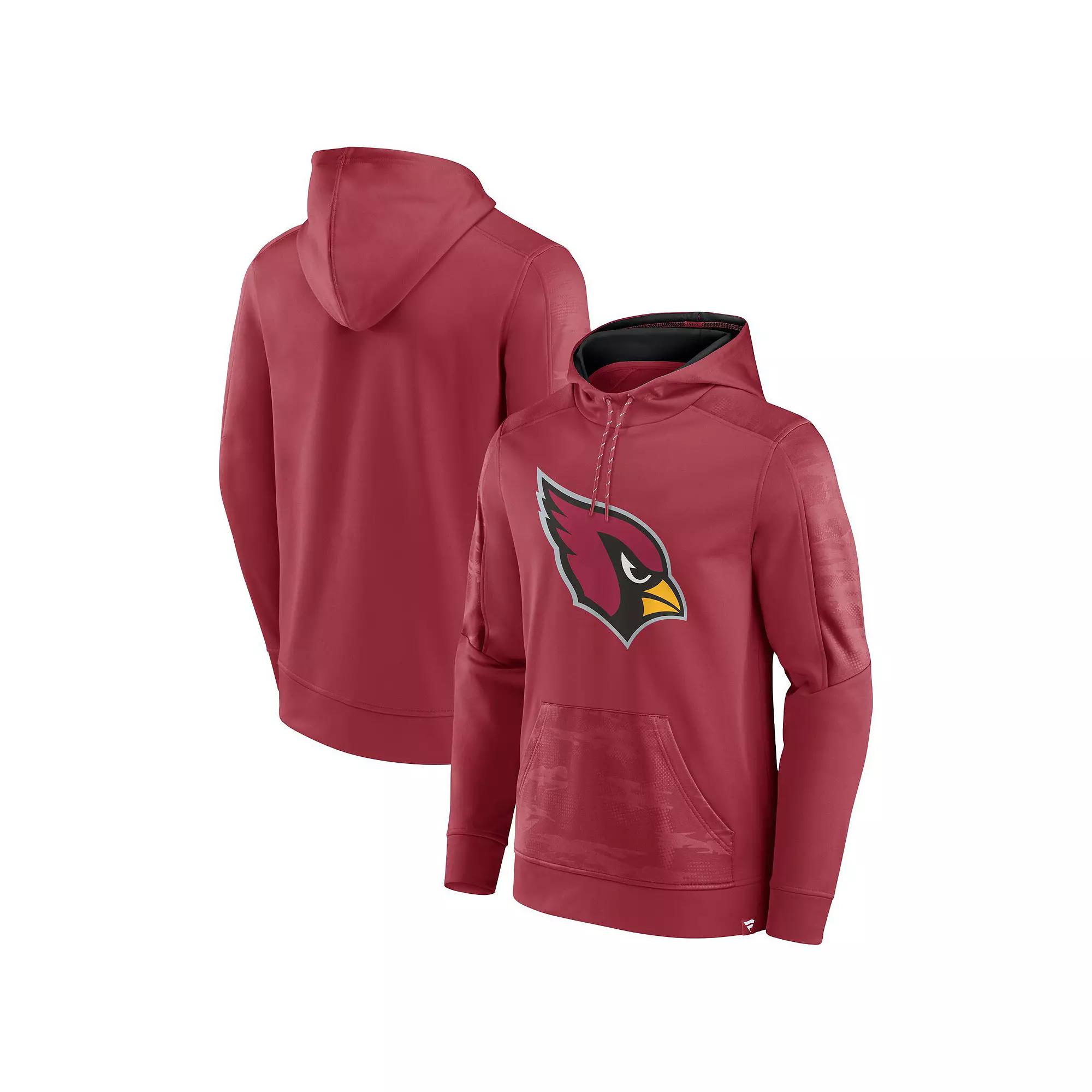 Men's Fanatics Branded Cardinal Arizona Cardinals On The Ball Pullover Hoodie, Size: 2XL, Red Product Image
