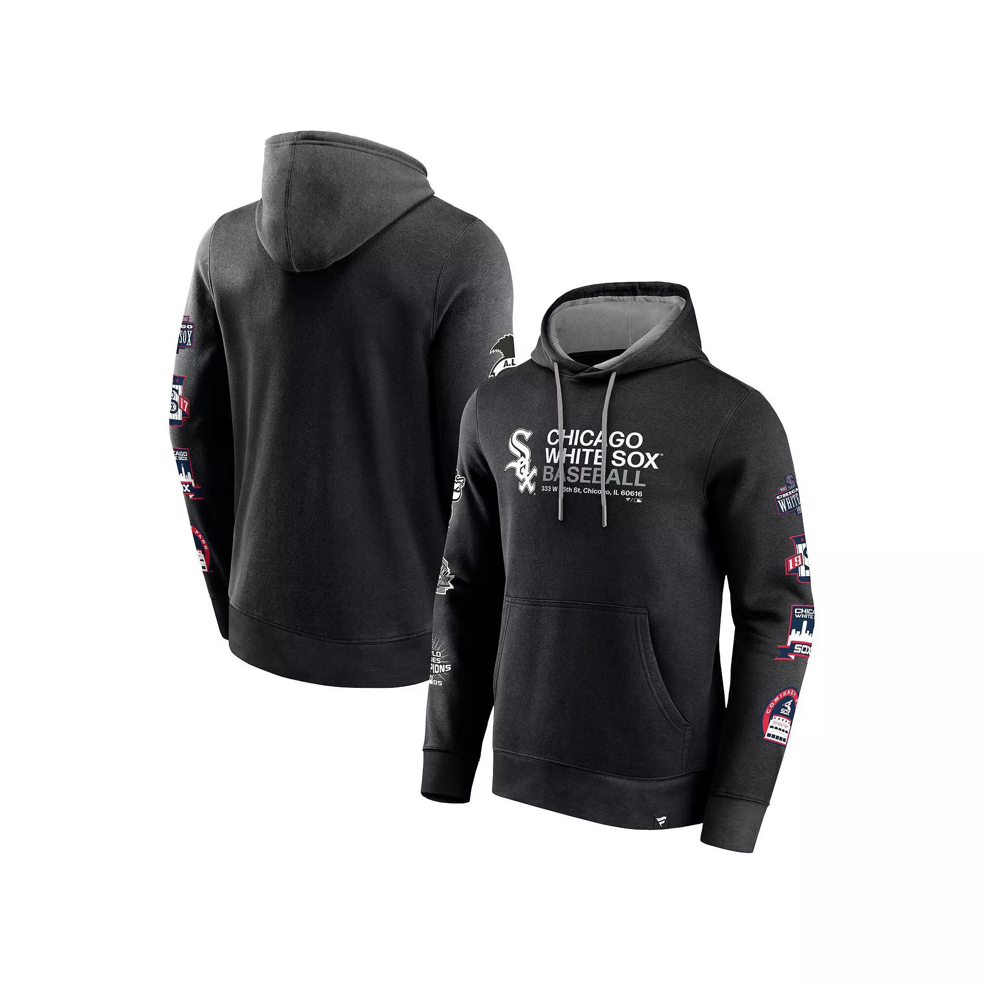 Men's Fanatics Branded Black Chicago White Sox Extra Innings Pullover Hoodie,  Product Image