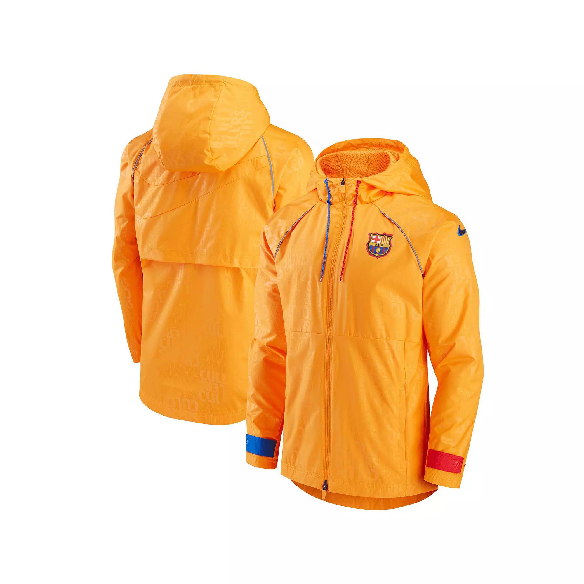 Men's Nike Orange Barcelona All-Weather Full-Zip Jacket,  Product Image
