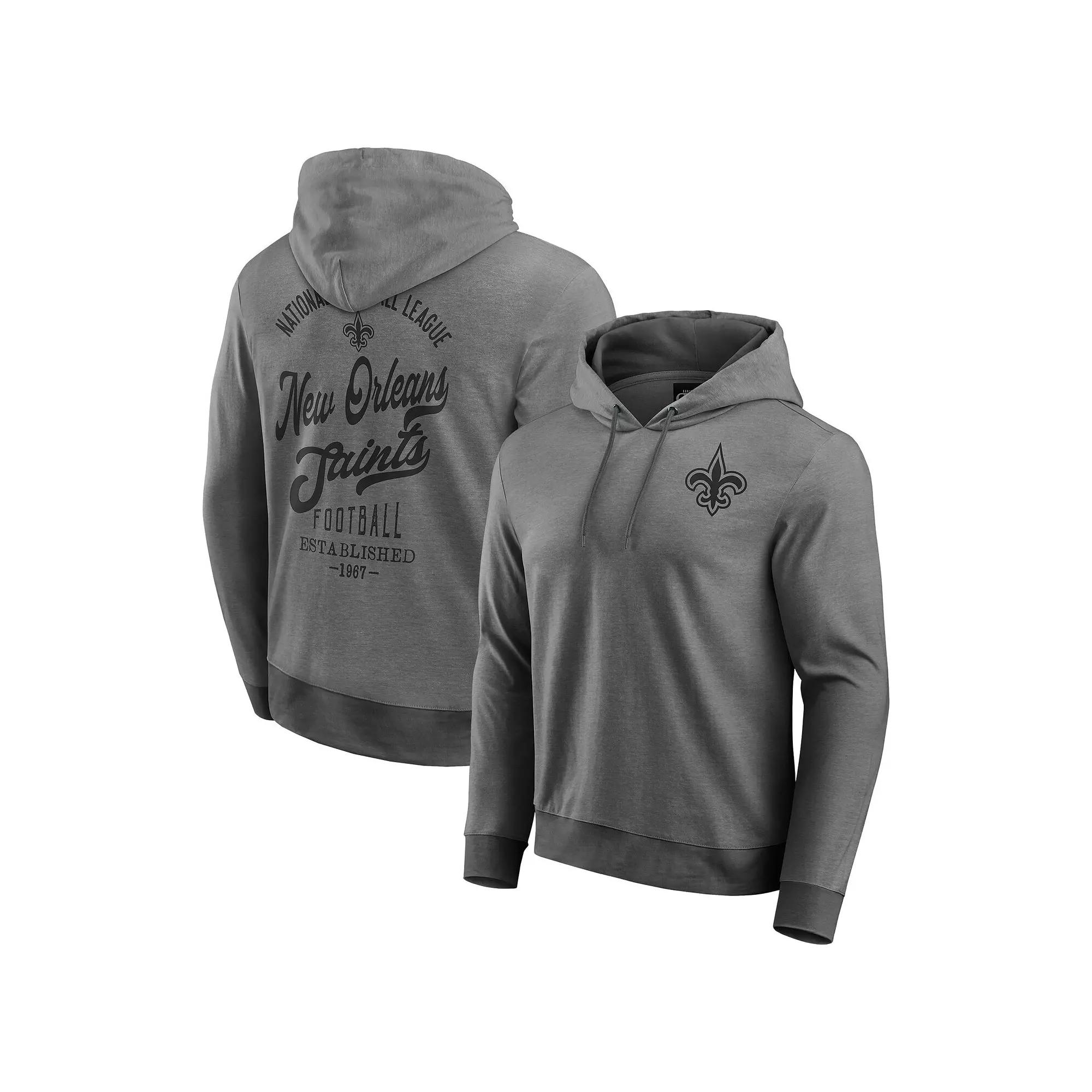 Men's Darius Rucker Collection by Fanatics Black New Orleans Saints Tonal Knit Pullover Hoodie,  Product Image