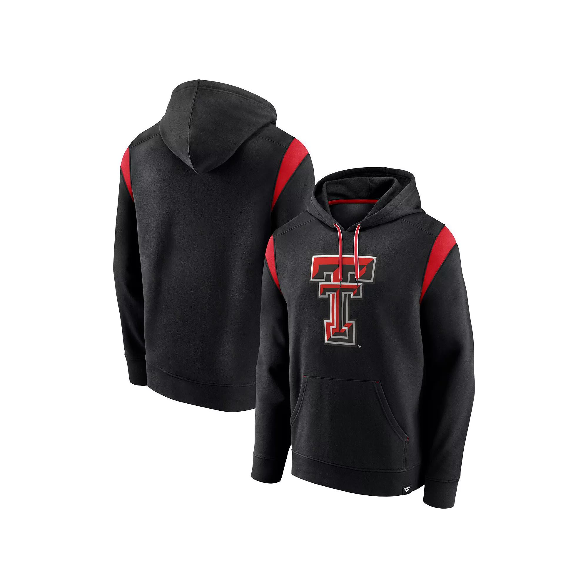 Men's Fanatics Branded Black Texas Tech Red Raiders Gym Rat Pullover Hoodie, Size: Large Product Image