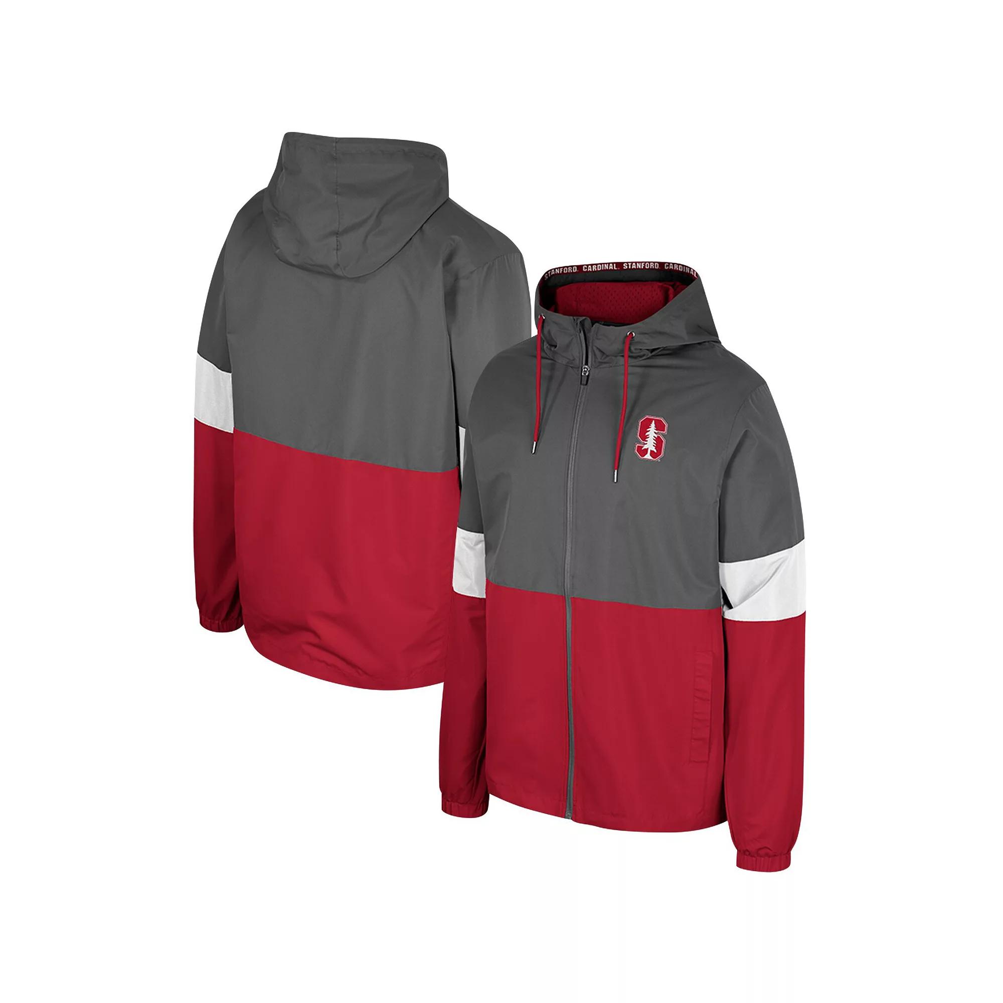 Men's Colosseum Charcoal TCU Horned Frogs Miles Full-Zip Jacket, Size: Large Product Image