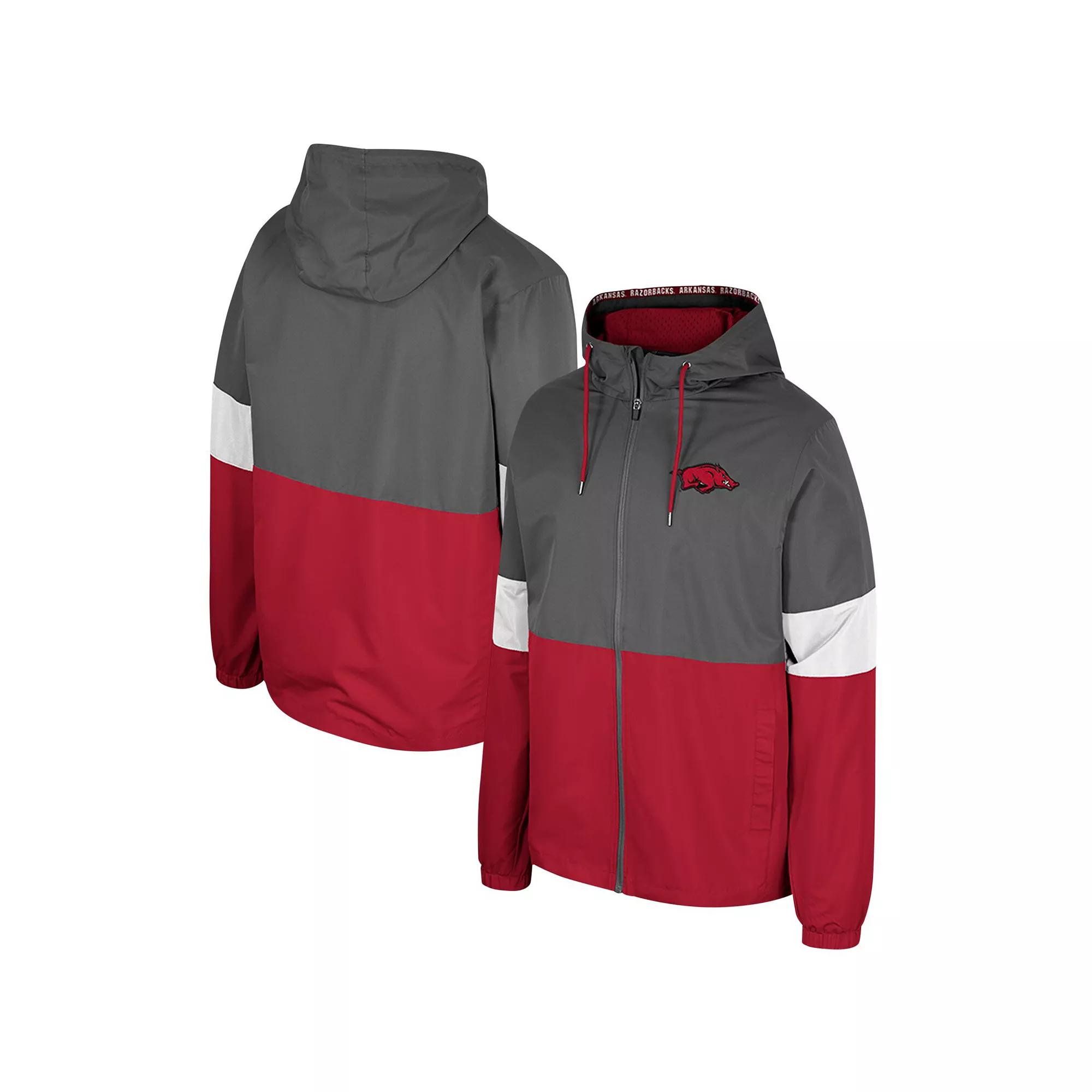 Men's Colosseum Charcoal Air Force Falcons Miles Full-Zip Hoodie Jacket, Size: XL, Afa Charco Product Image