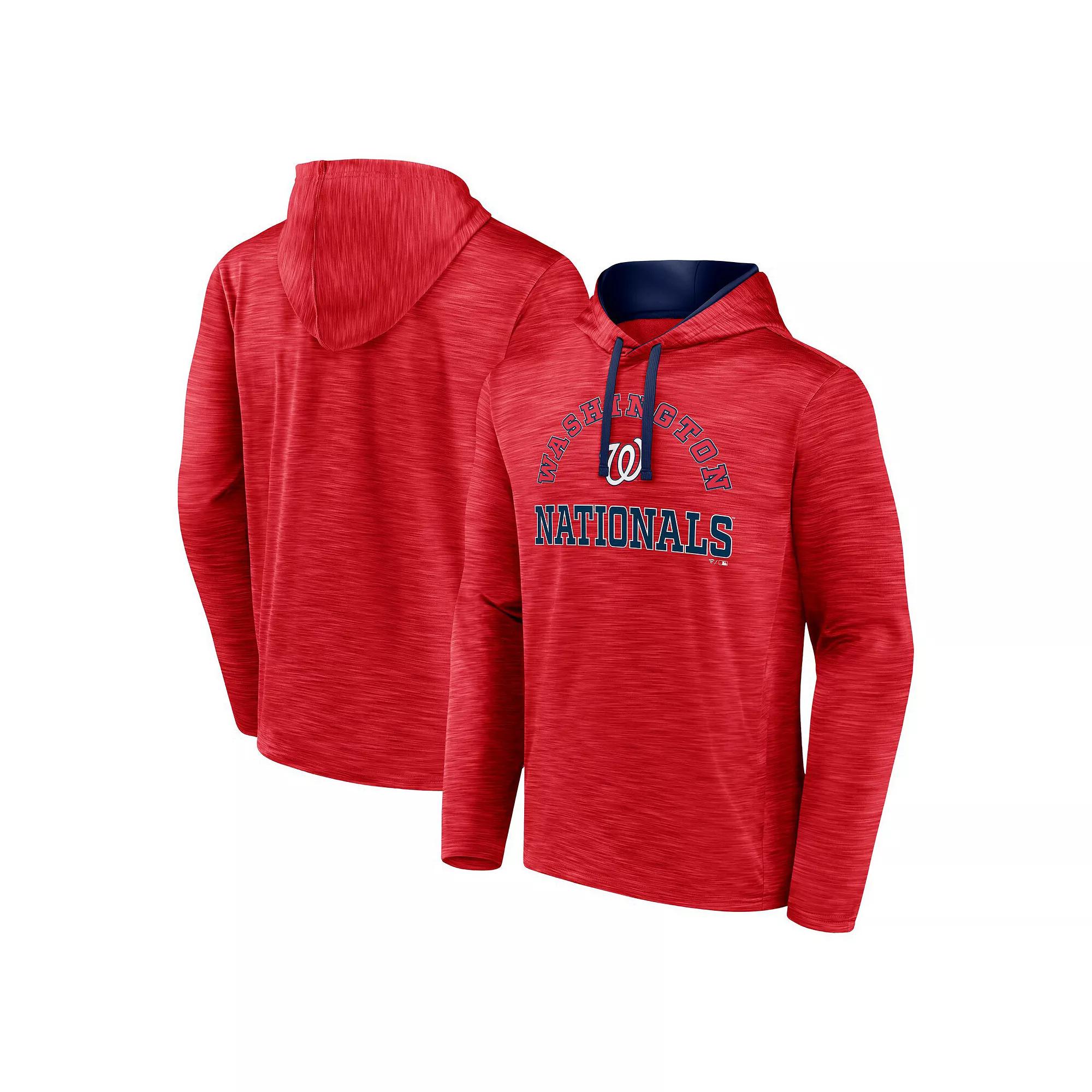 Men's Fanatics Branded  Red Washington Nationals Seven Games Pullover Hoodie, Size: 4XL Product Image
