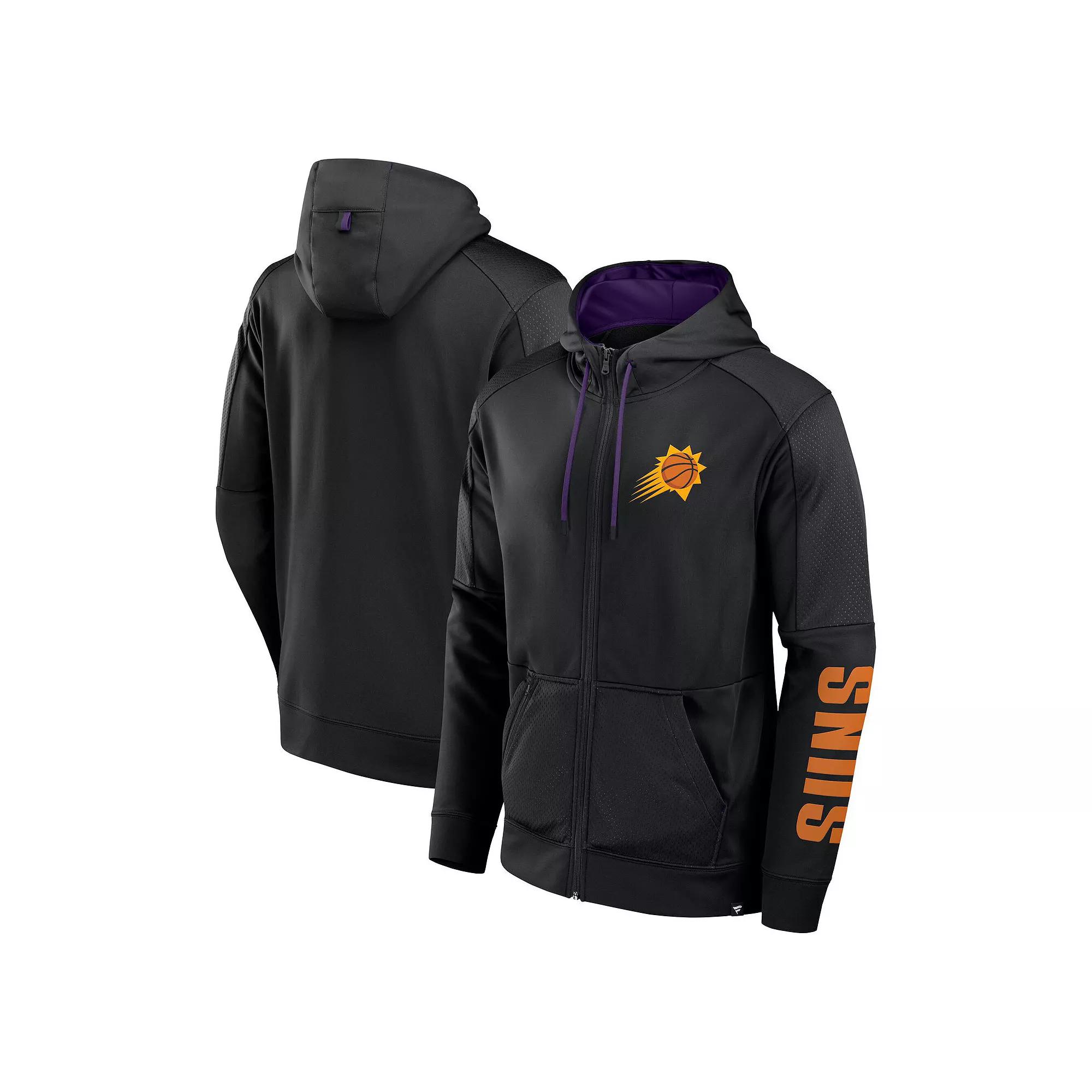 Men's Fanatics Black Phoenix Suns Baller Defender Performance Full-Zip Hoodie,  Product Image
