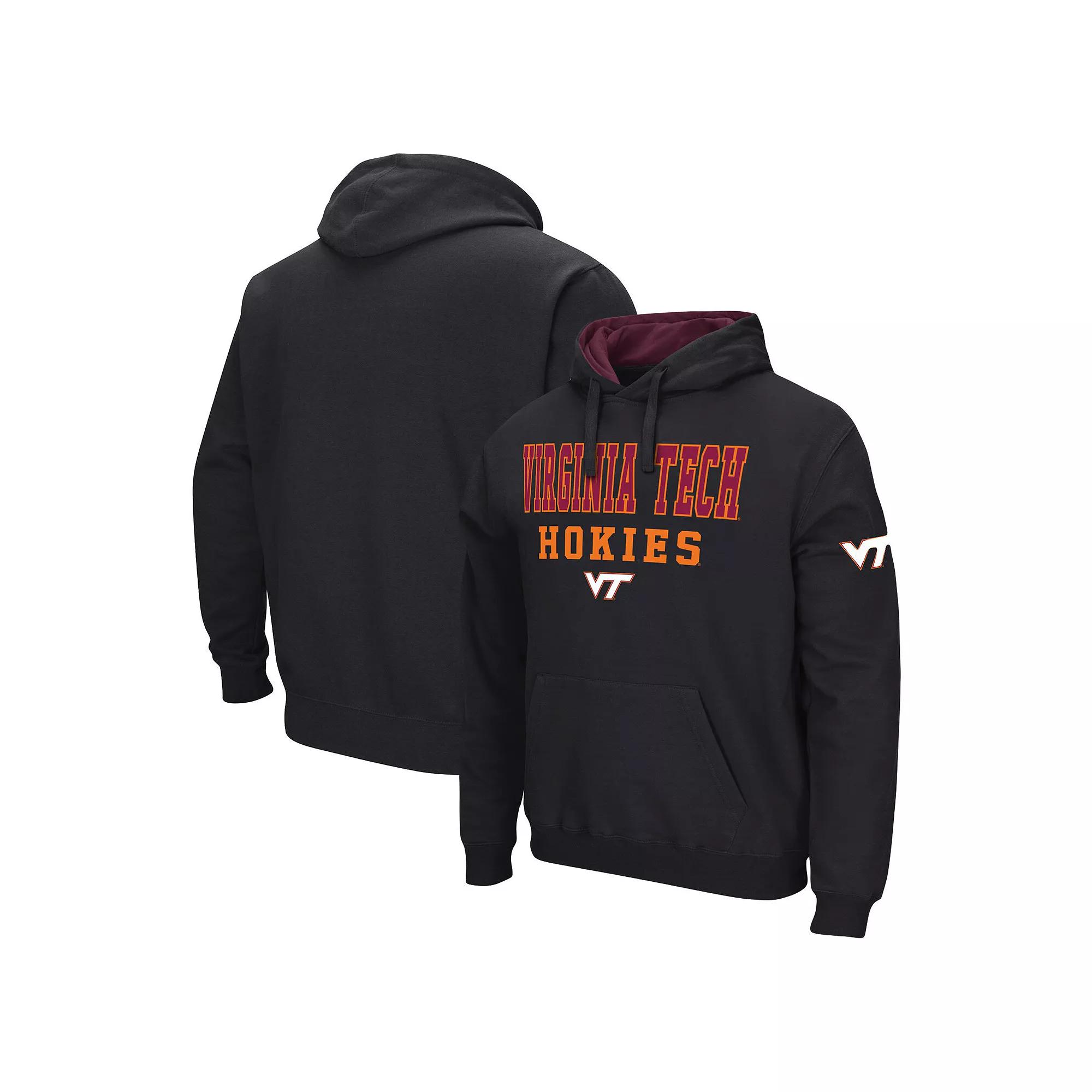 Men's Colosseum Black Virginia Tech Hokies Sunrise Pullover Hoodie,  Product Image