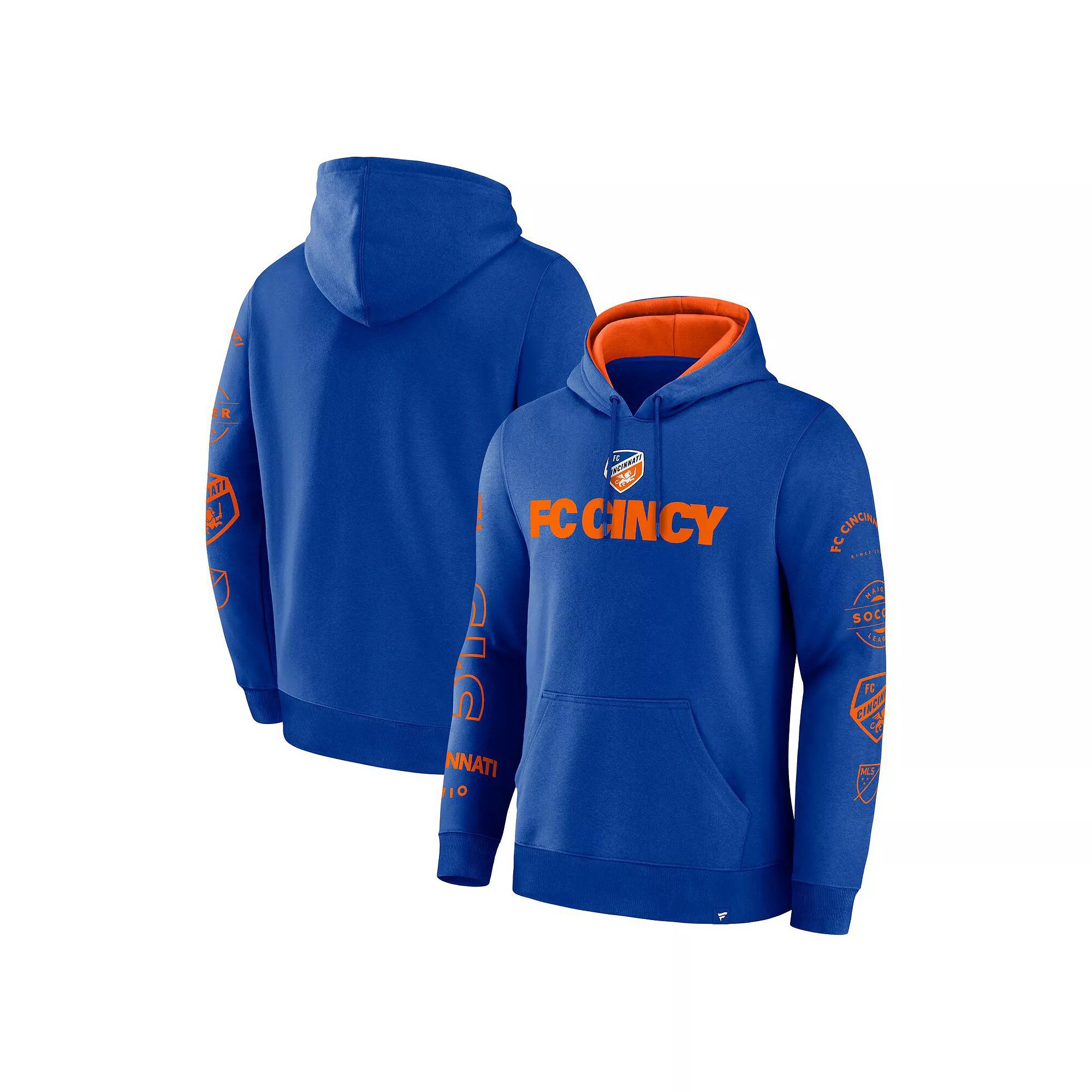 Men's Fanatics Royal FC Cincinnati Penalty Kick Legacy Pullover Hoodie,  Product Image