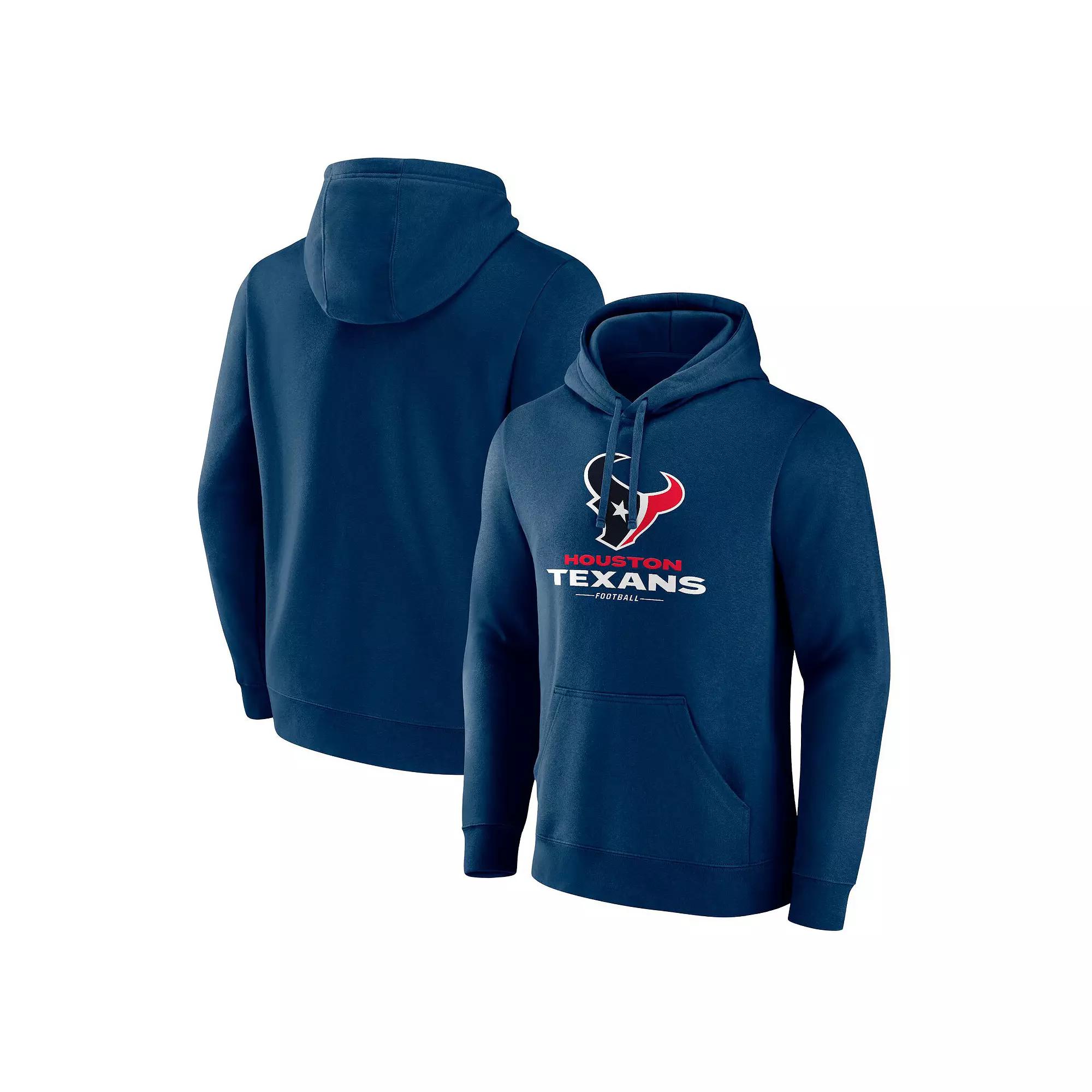 Men's Fanatics  Navy Houston Texans Team Lock-Up Pullover Hoodie, Size: 2XL, Blue Product Image