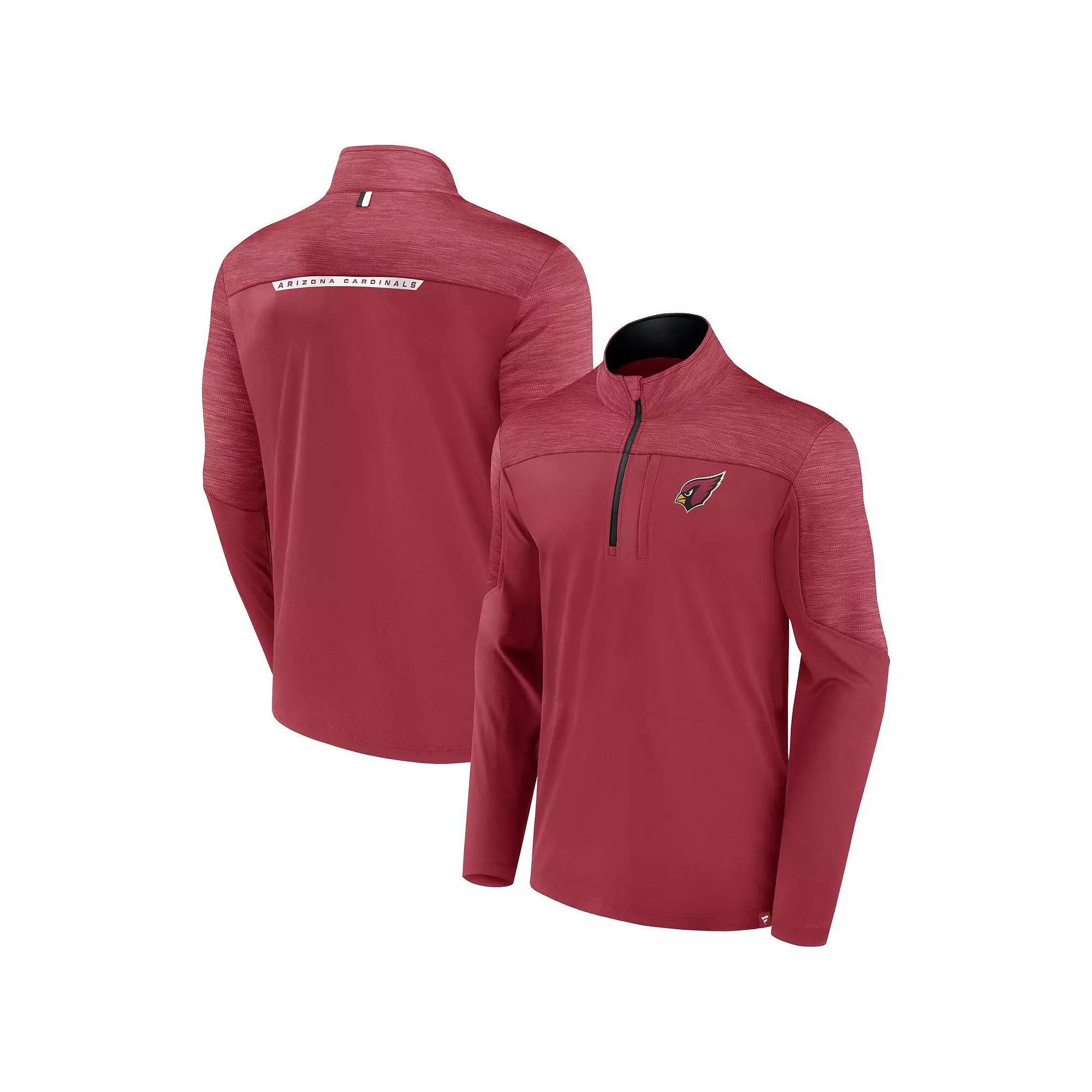 Men's Fanatics Branded Red Tampa Bay Buccaneers Defender Half-Zip Top,  Product Image