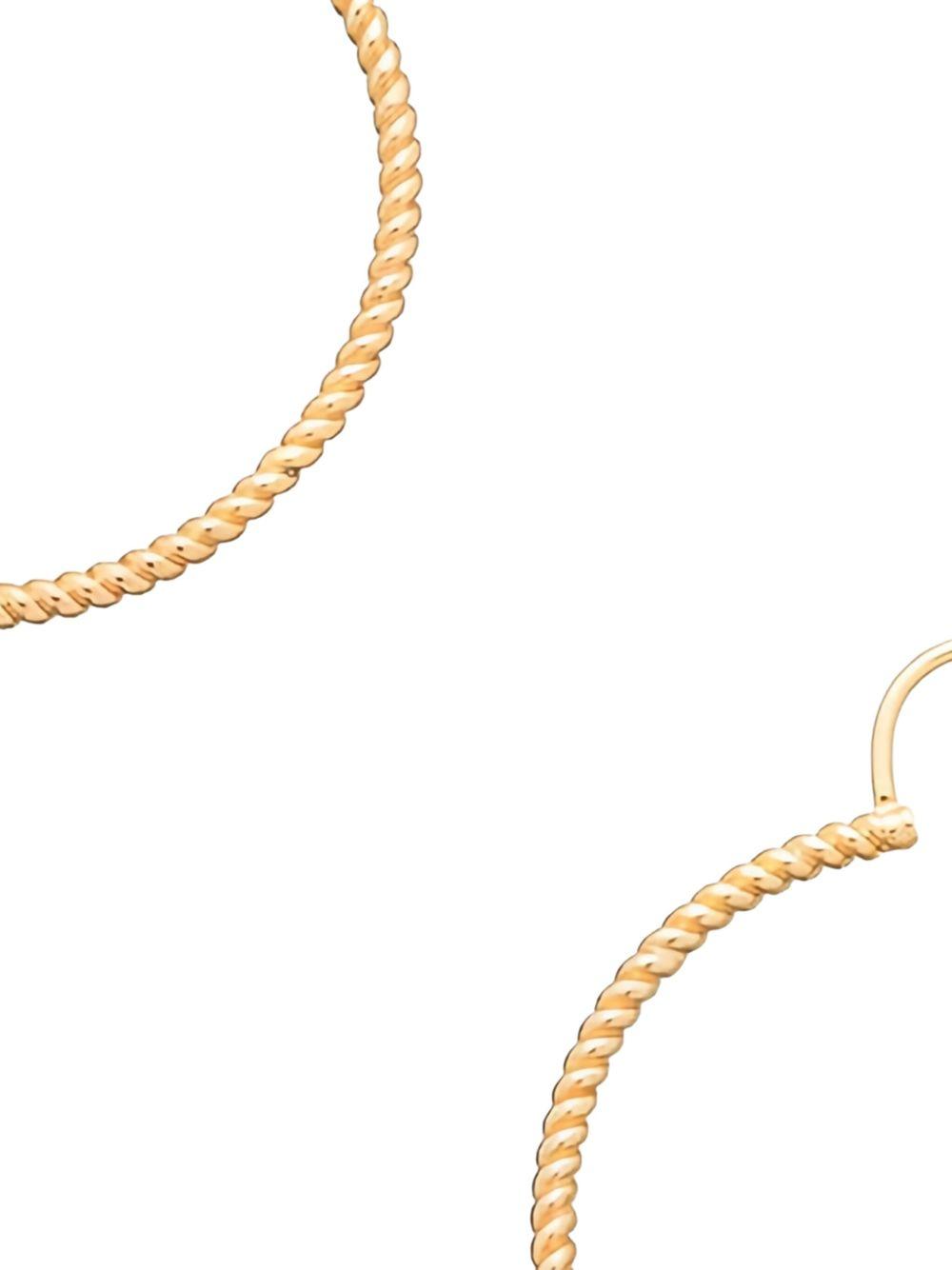 twisted hoop earrings Product Image