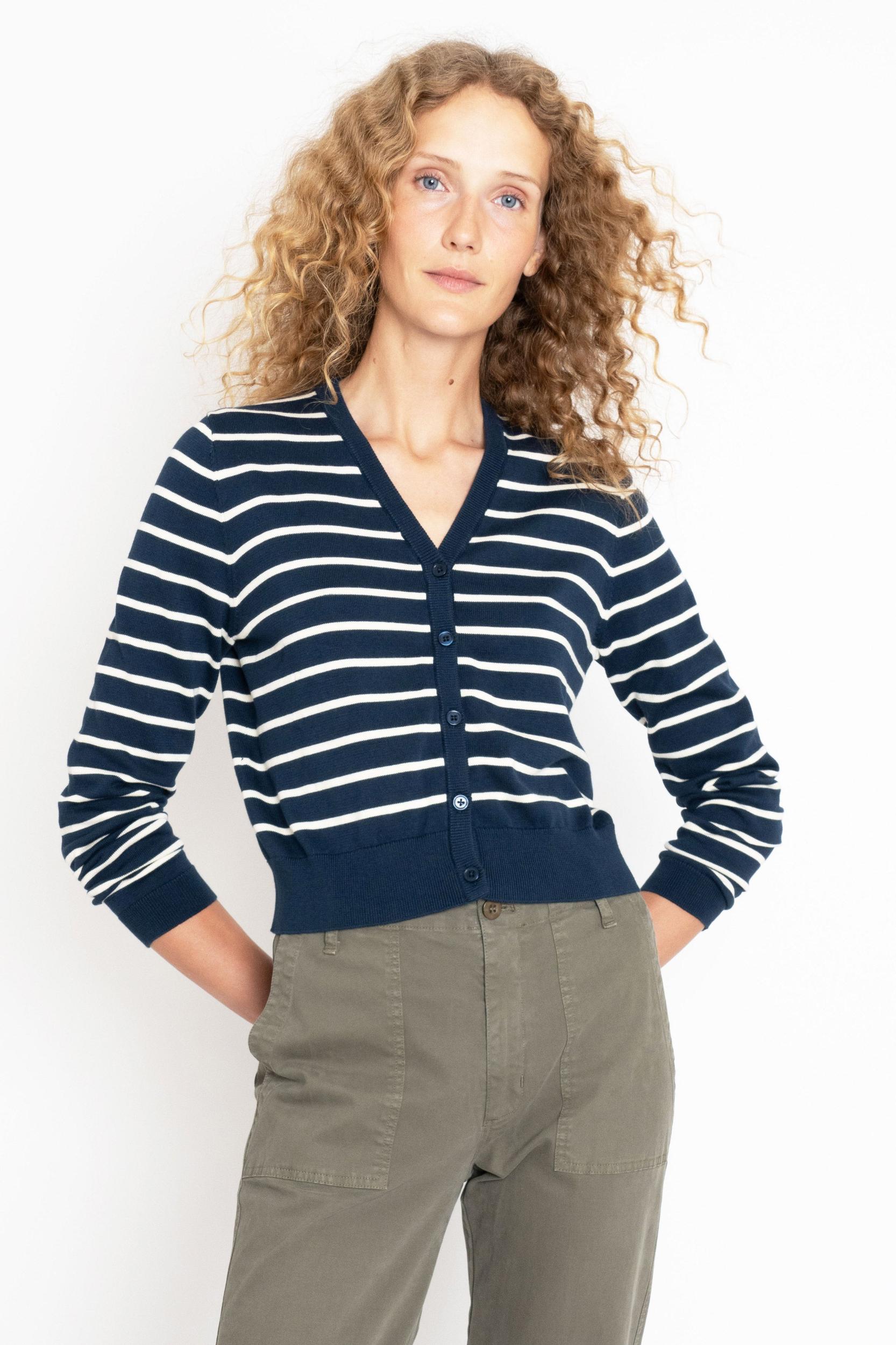 The Clove - Navy/Cream Female Product Image