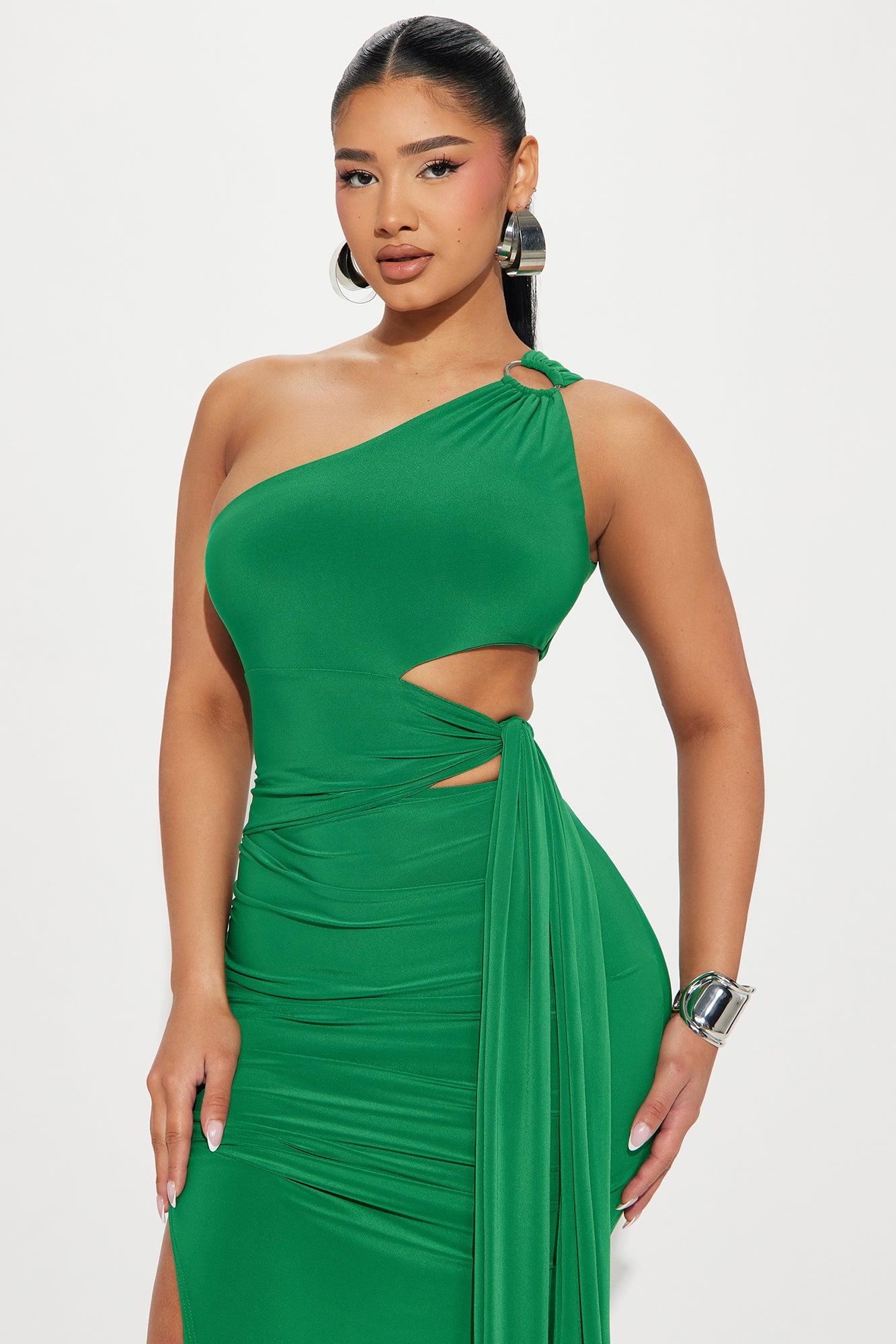 It's Called Elegance Maxi Dress - Emerald Product Image