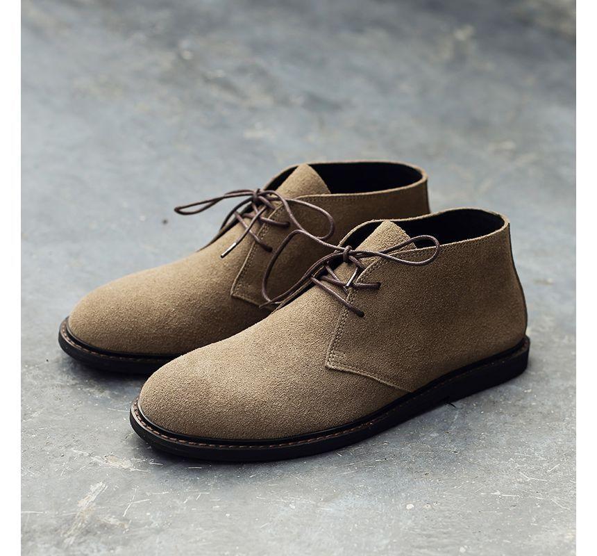 Plain Lace-Up Desert Shoes Product Image