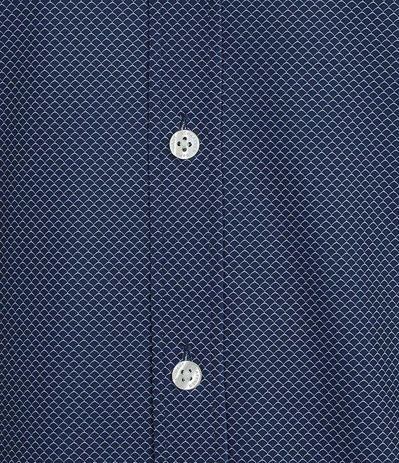 Hart Schaffner Marx Luxury Performance Short Sleeve Scale Print Coatfront Shirt Product Image