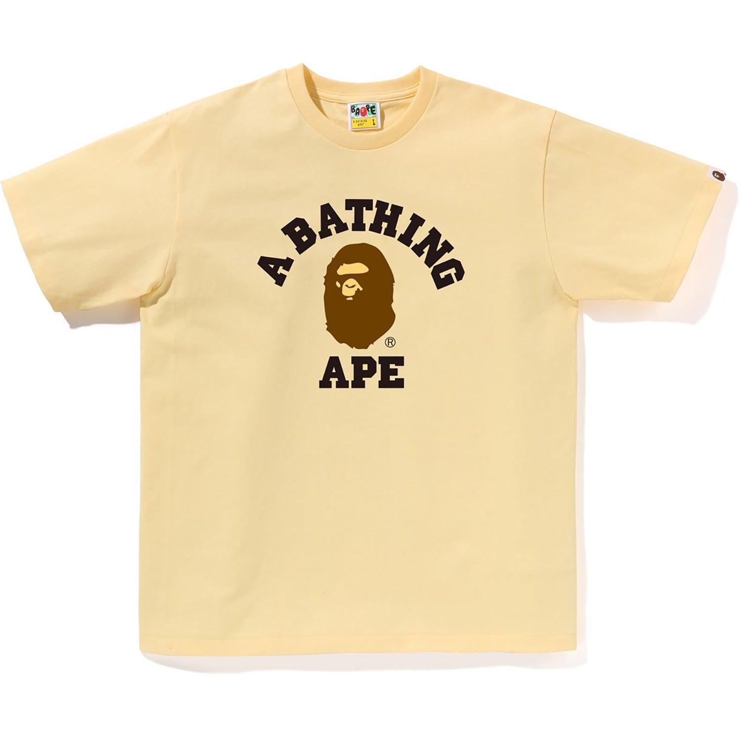 BAPE MENS COLLEGE TEE Male Product Image