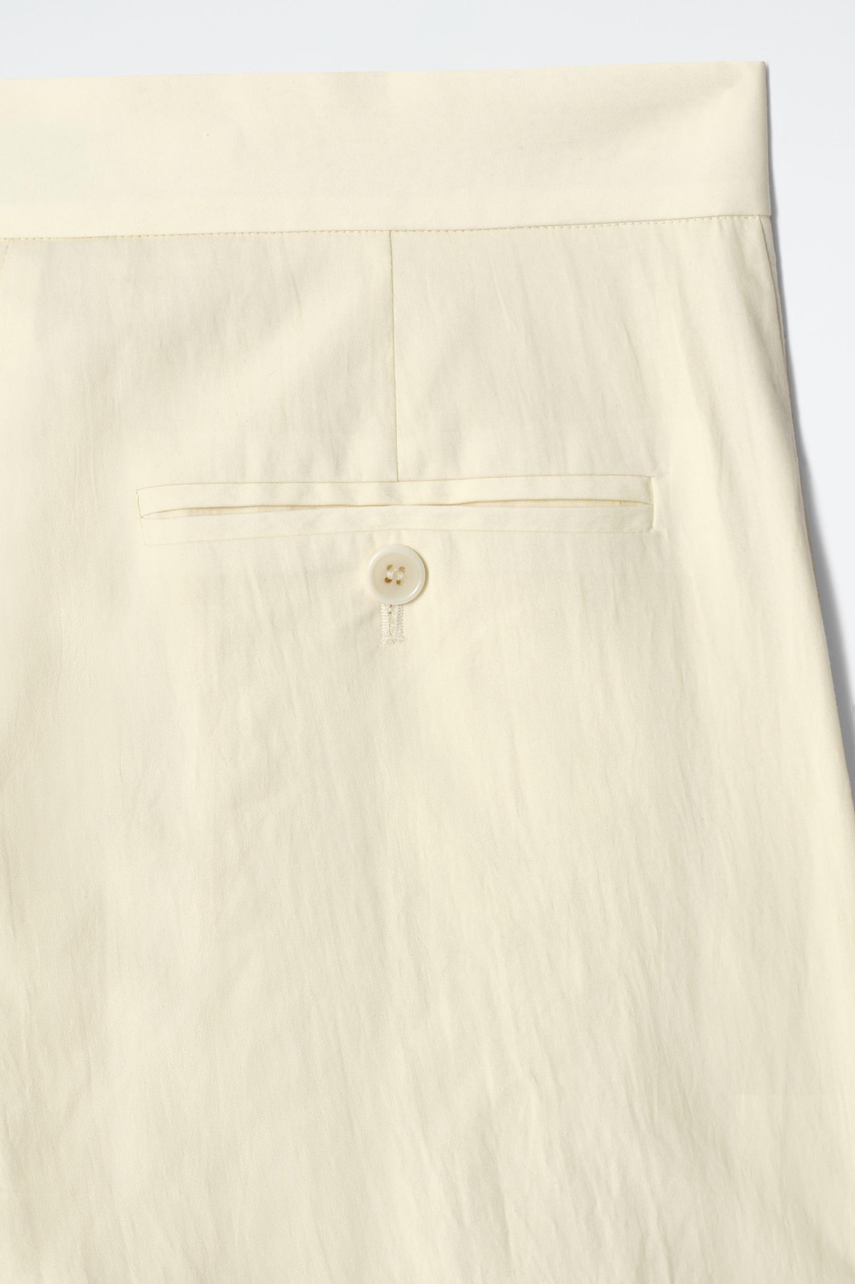 TAILORED COTTON STRAIGHTLEG TROUSERS Product Image