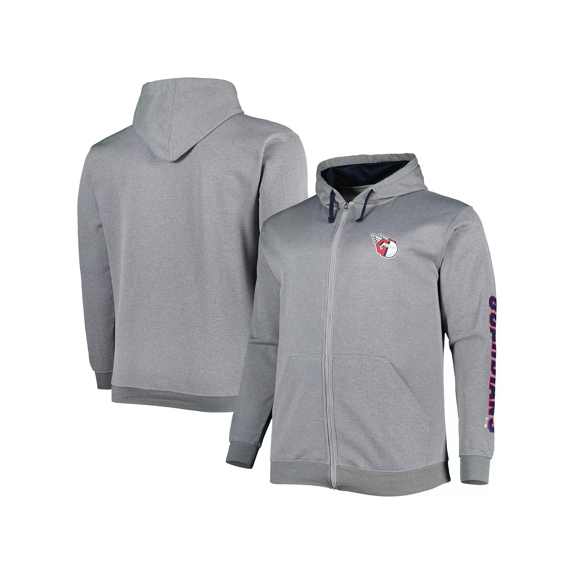 Men's Profile Ash Cleveland Guardians Big & Tall Pullover Hoodie,  Product Image