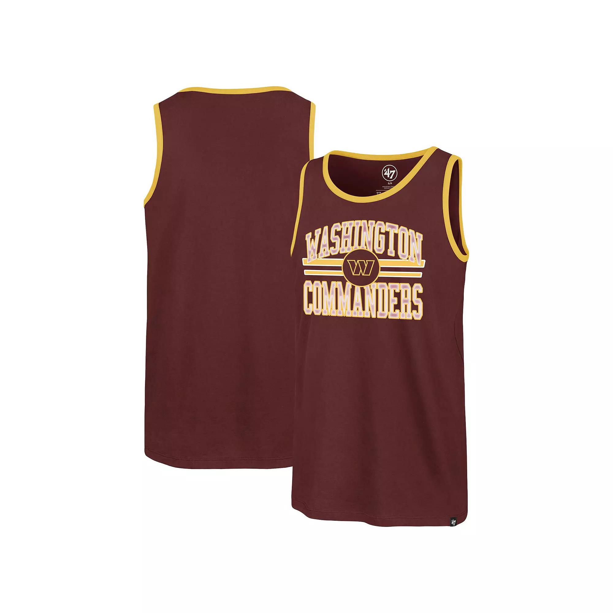 Men's '47 Burgundy Washington Commanders Winger Franklin Tank Top, Size: Large, Wft Med Re Product Image
