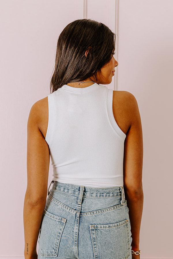 Winning Attitude Bodysuit In White Product Image