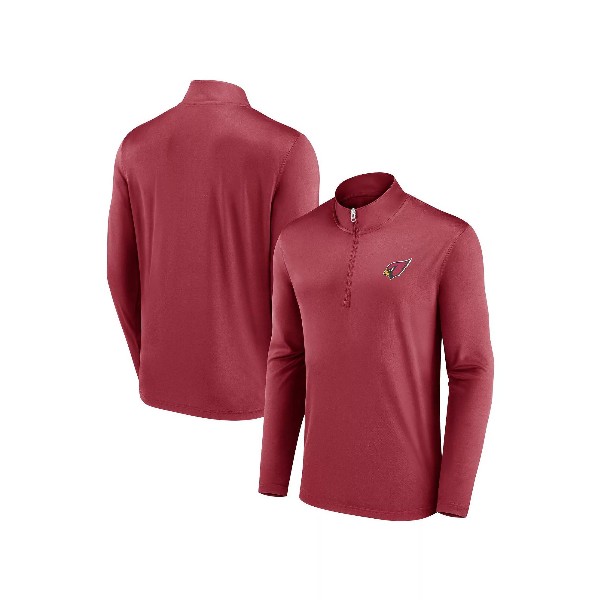 Men's Fanatics Branded Cardinal Arizona Cardinals Underdog Quarter-Zip Jacket, Size: 3XL, Red Product Image