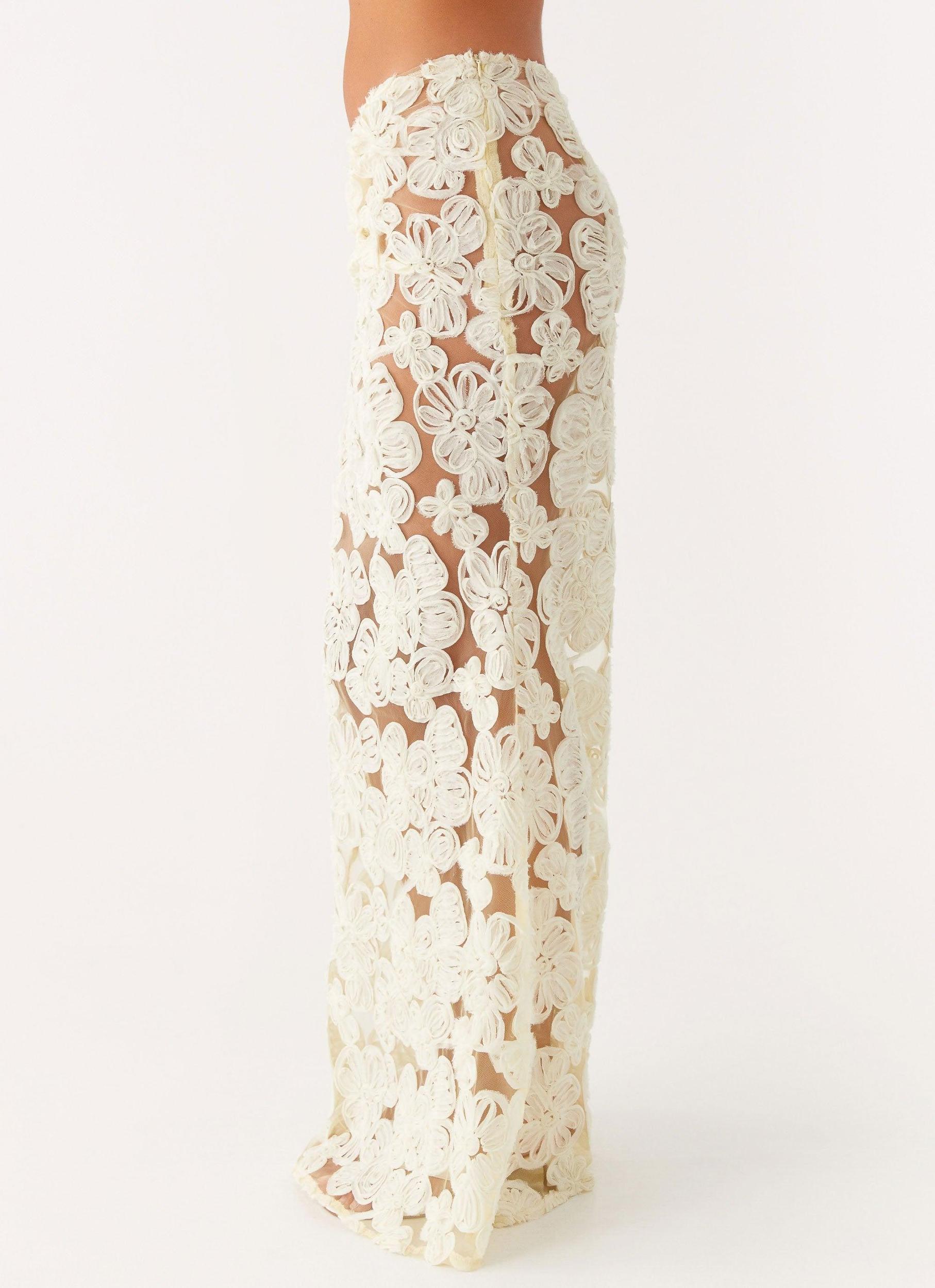 Fiorella Floret Maxi Skirt - Yellow Product Image