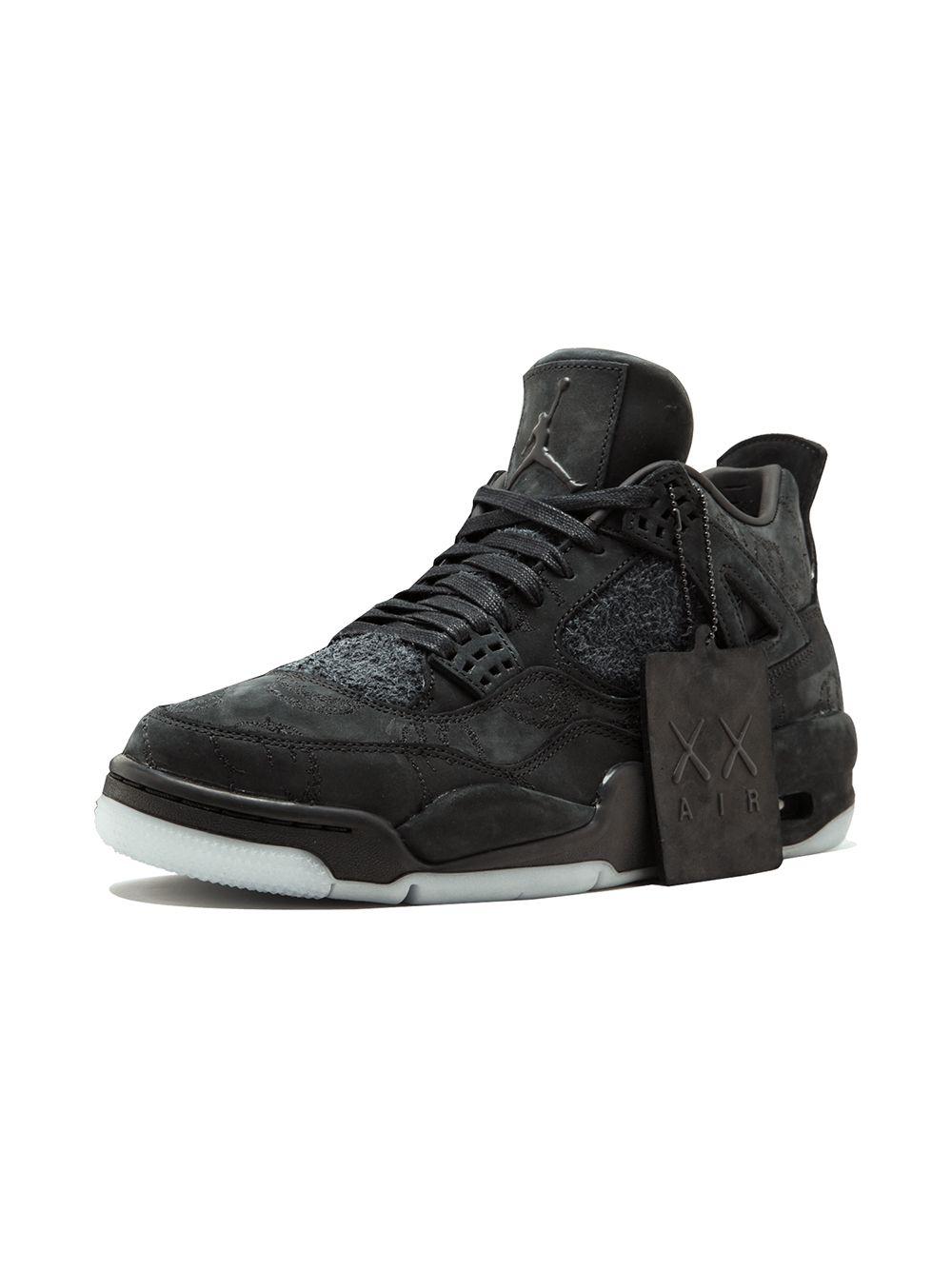x Kaws Air Jordan 4 Retro "Black" sneakers Product Image