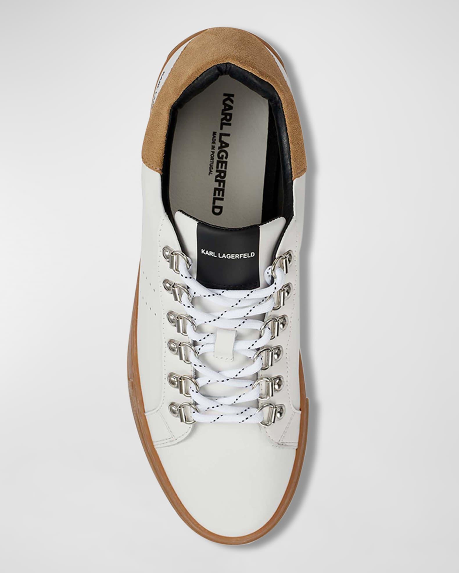 Men's Leather Low-Top Sneakers Product Image