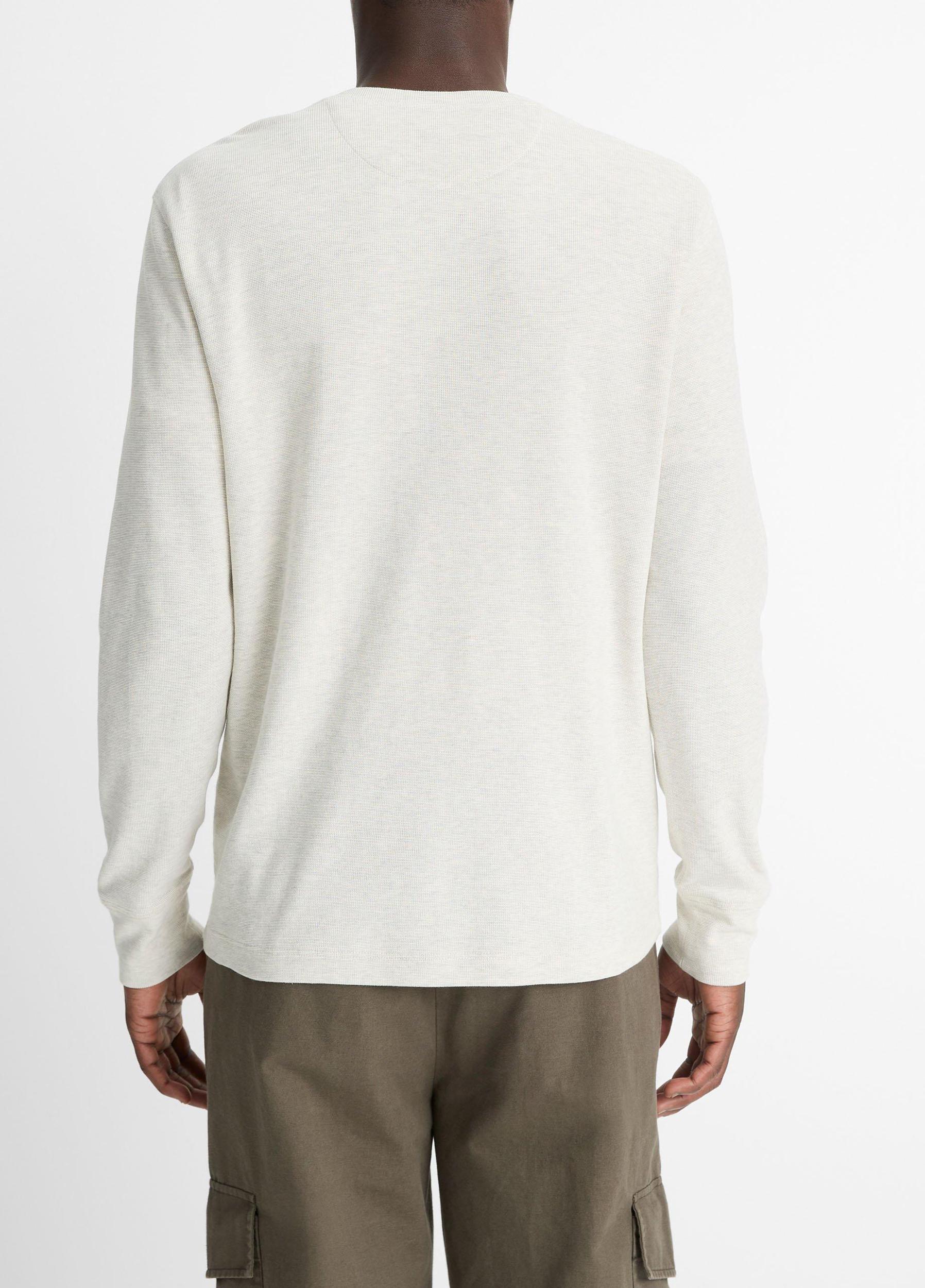 Pima Cotton Waffle Henley Product Image