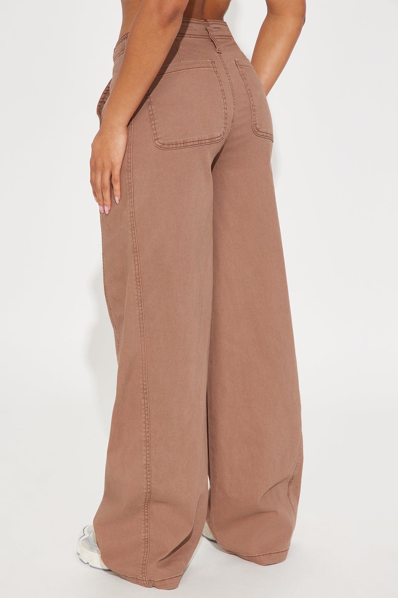 Lena Trouser Pant - Brown Product Image