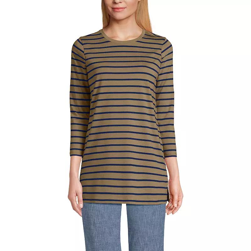 Women's Lands' End Supima Cotton Crewneck Tunic,  Product Image