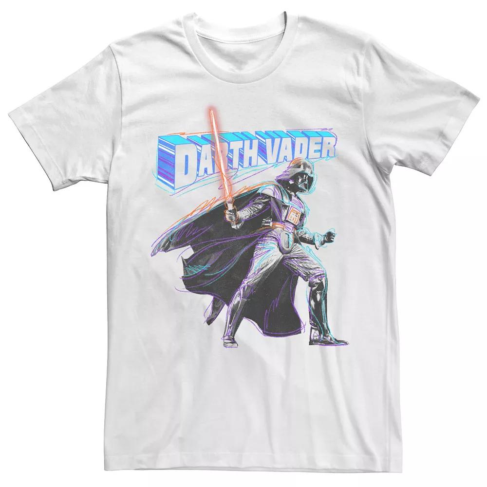 Men's Star Wars Darth Vader Action Sketch Tee,  Product Image