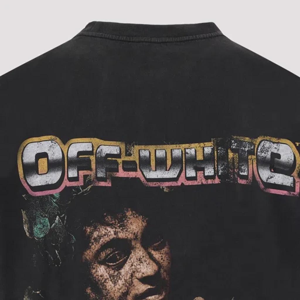 OFF-WHITE Off White™ Black Crew Neck T Shirt With Print Product Image