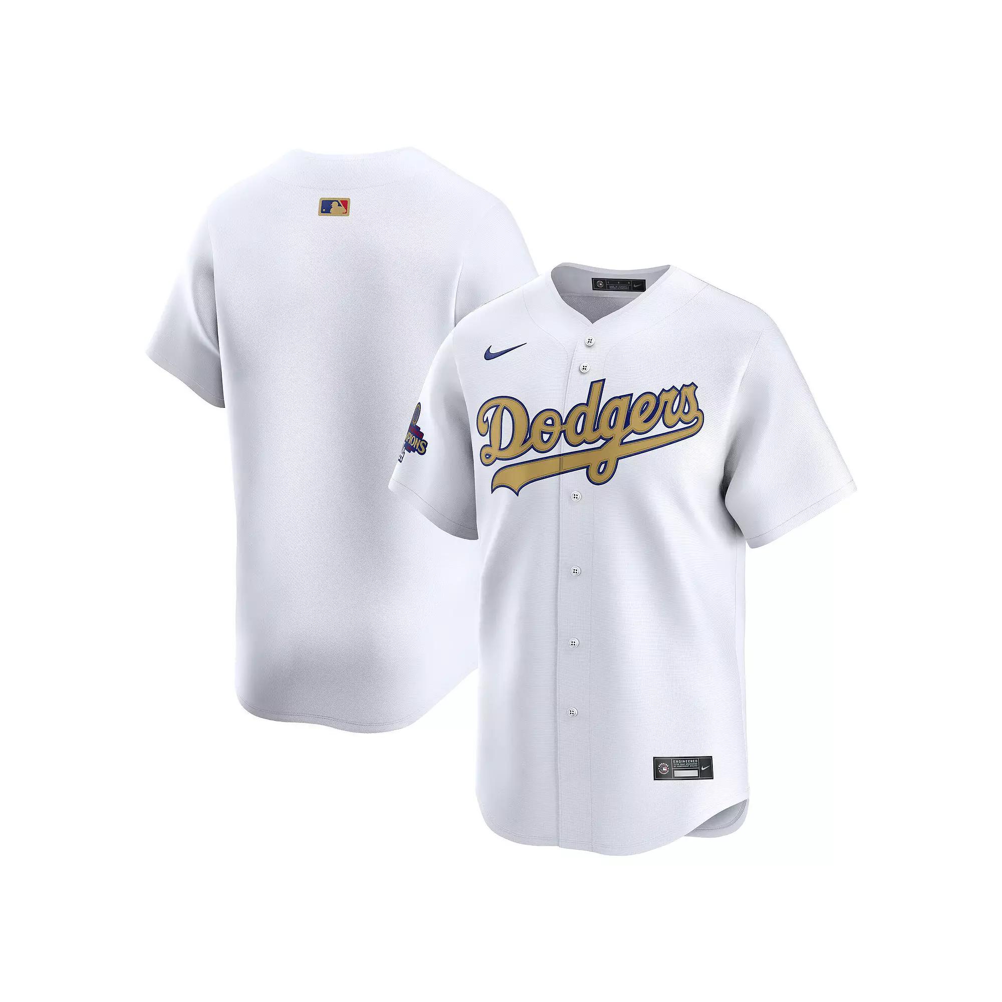 Men's Nike  White Los Angeles Dodgers 2025 Gold Collection Limited Jersey, Size: 4XL Product Image