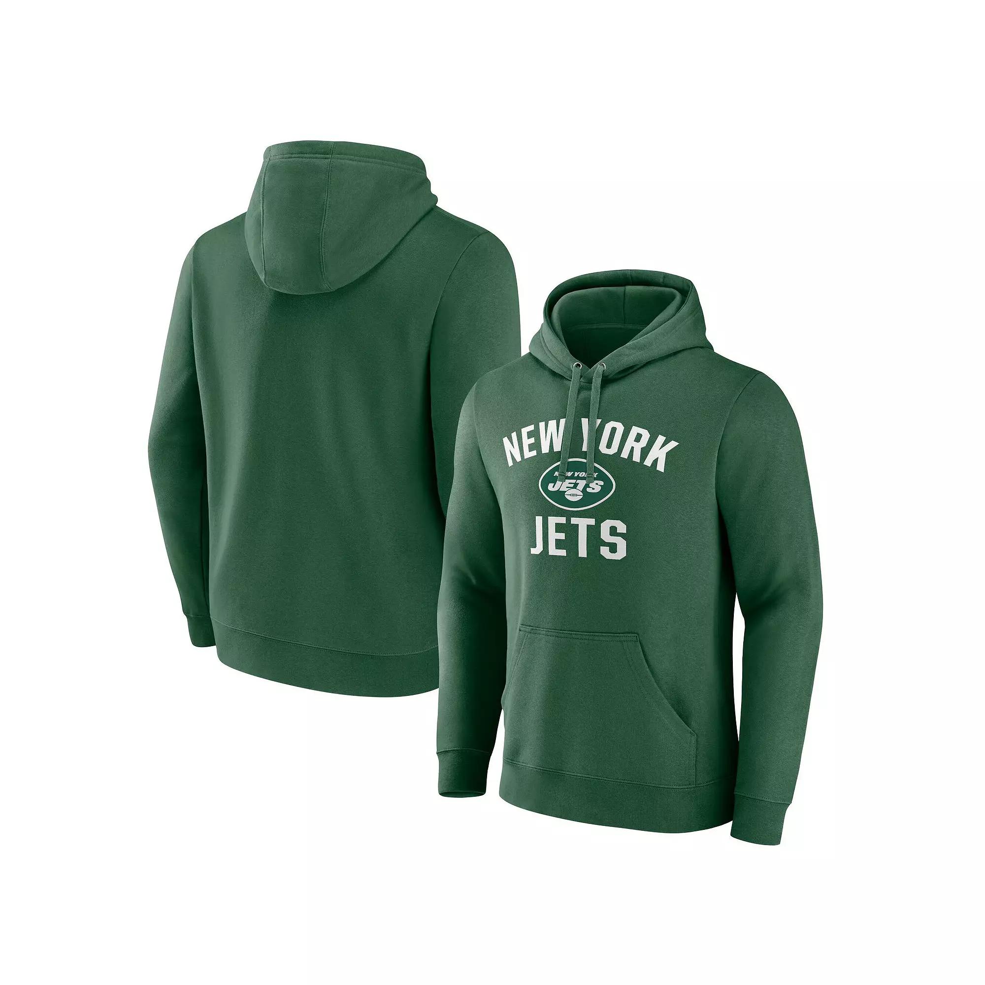 Men's Fanatics Green New York Jets Victory Arch Pullover Hoodie,  Product Image