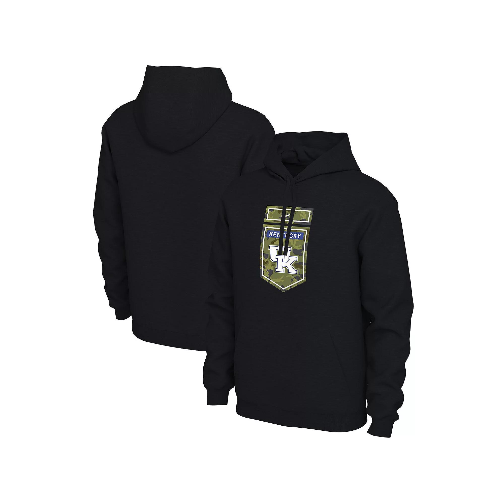 Men's Nike Black Kentucky Wildcats Veterans Camo Pullover Hoodie,  Product Image