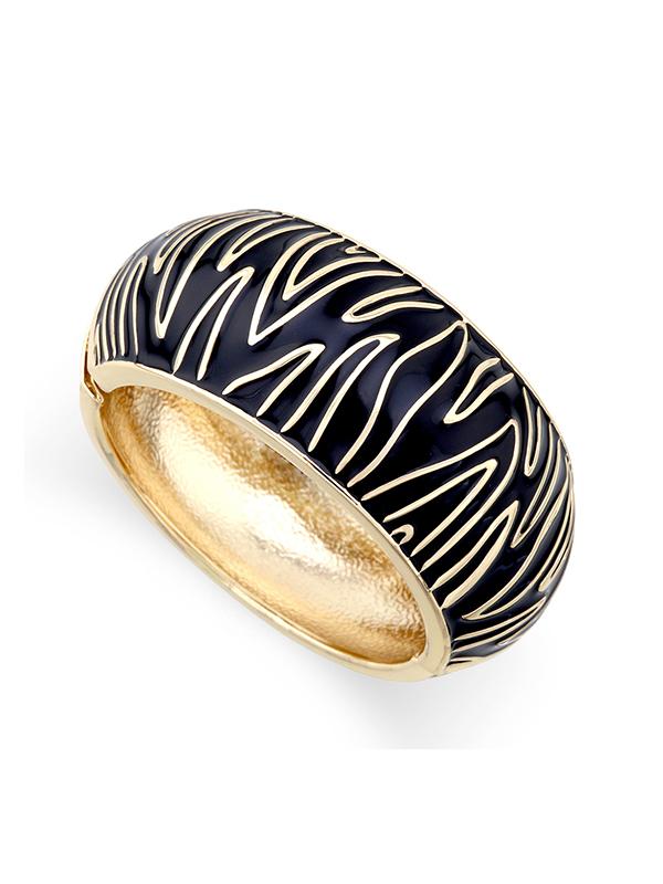 Geometric Zebra-Stripe Bracelet Accessories Product Image