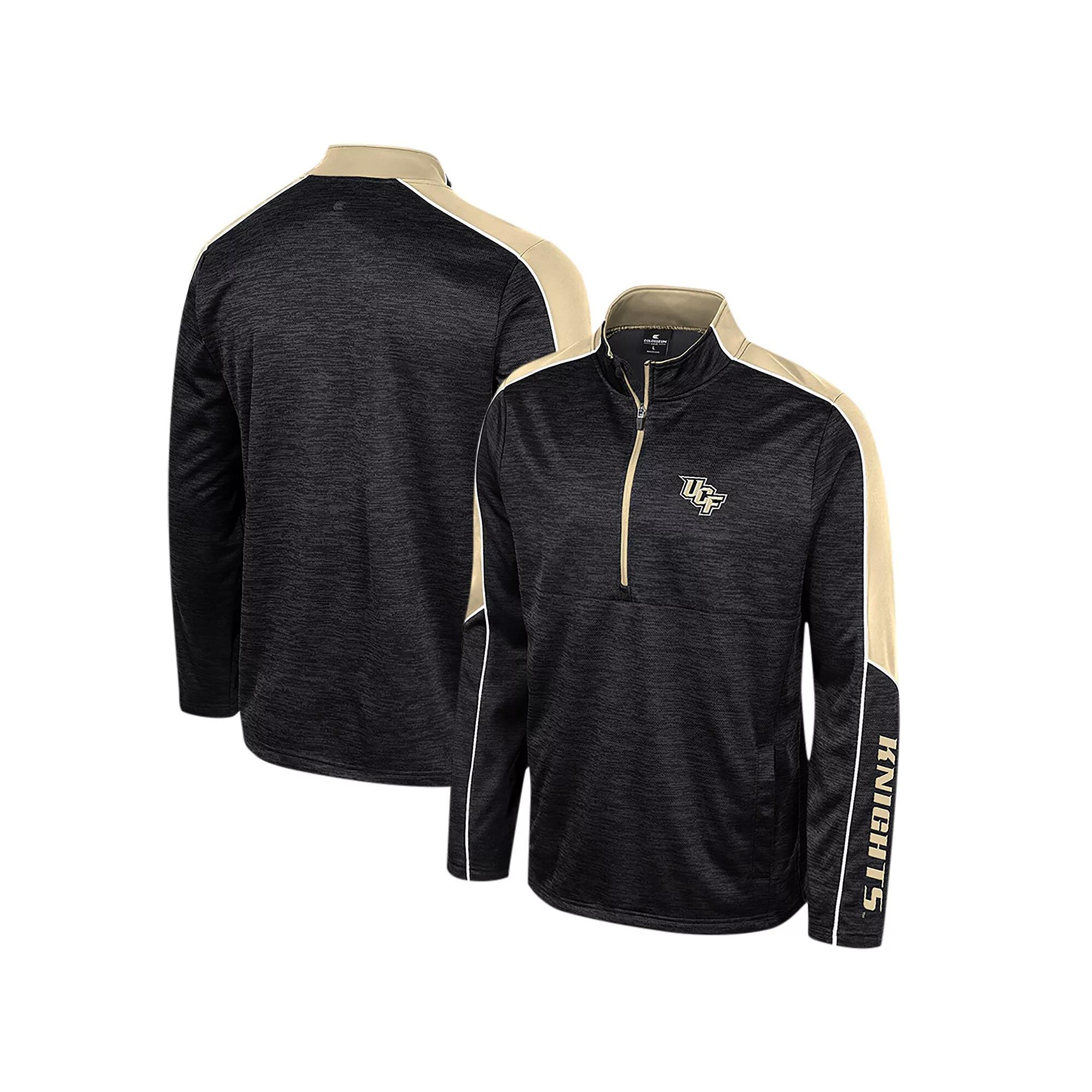 Men's Colosseum Green Baylor Bears Marled Half-Zip Jacket,  Product Image