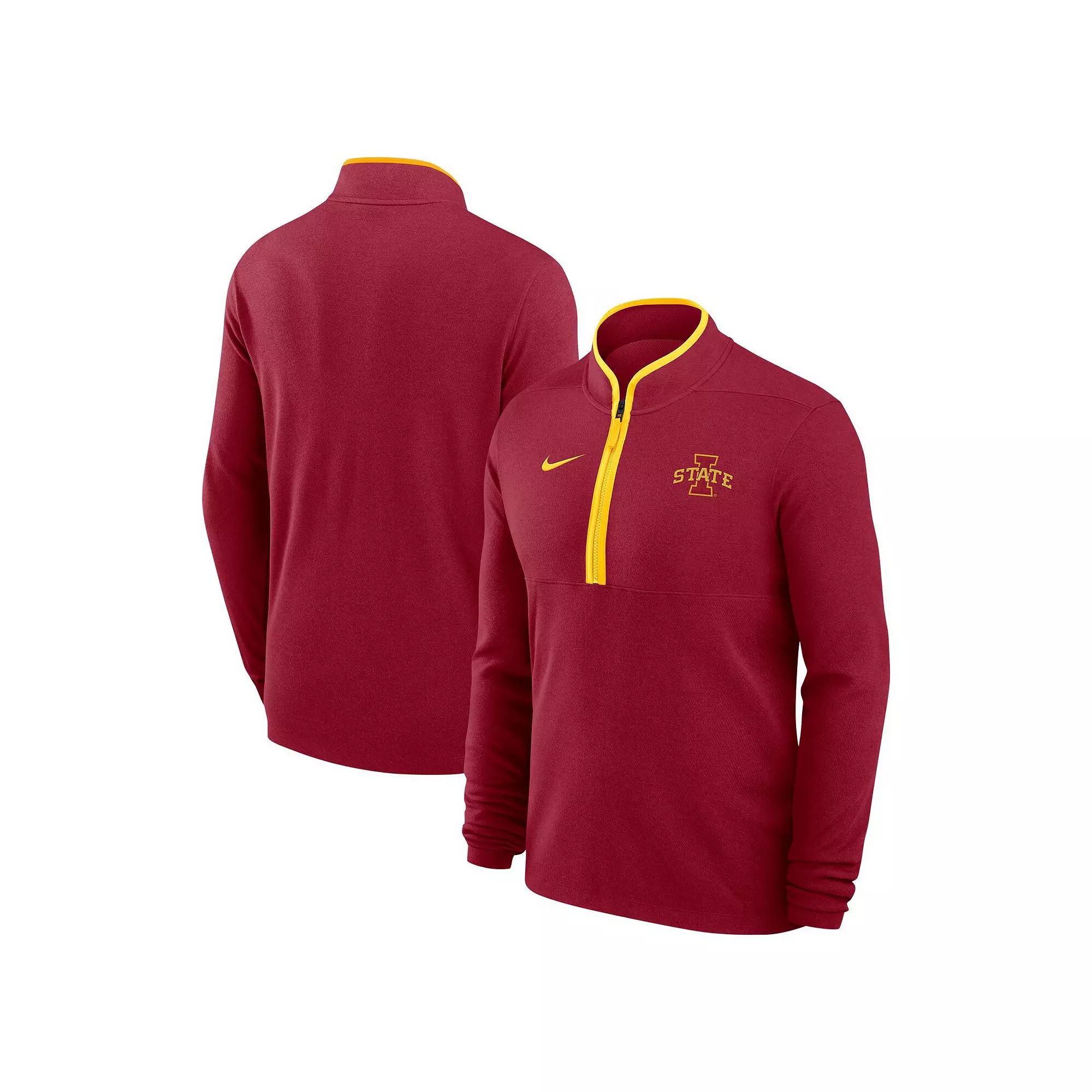 Men's Nike Cardinal Iowa State Cyclones Victory Quarter-Zip Jacket, Size: Small, Red Product Image