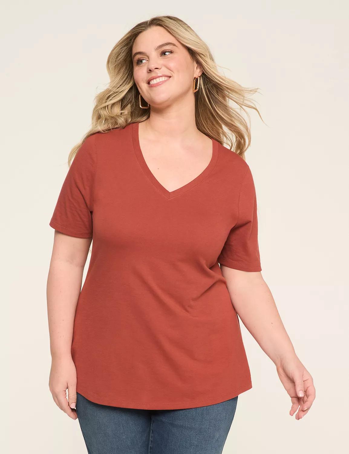Perfect Sleeve V-Neck Tee Product Image