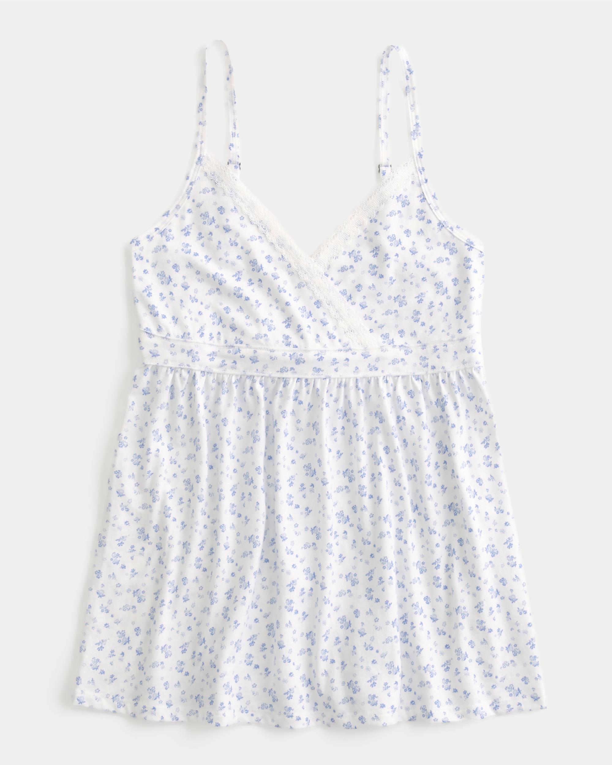 Lace Trim Babydoll Top Product Image