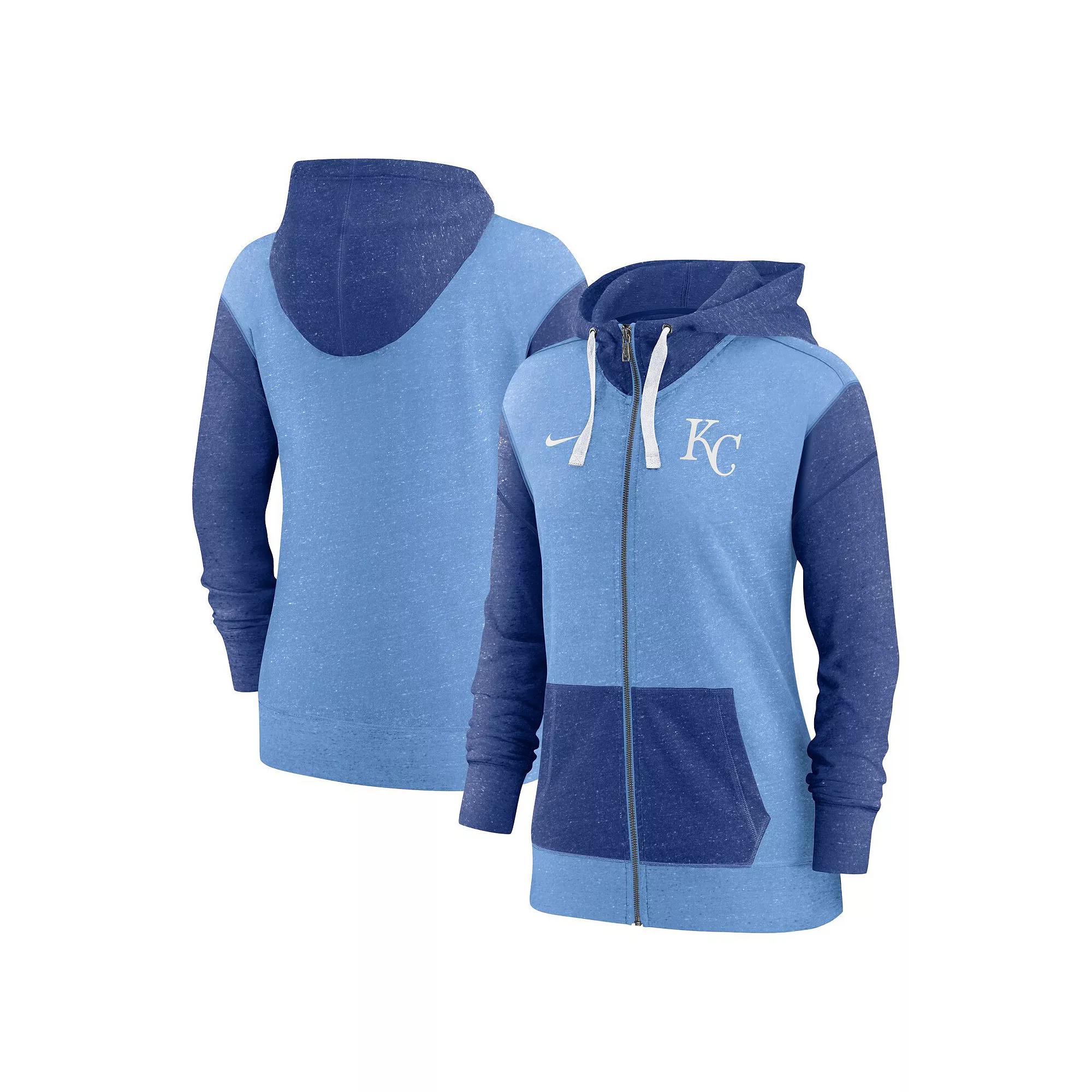 Women's Nike Light Blue Kansas City Royals Full-Zip Hoodie,  Product Image
