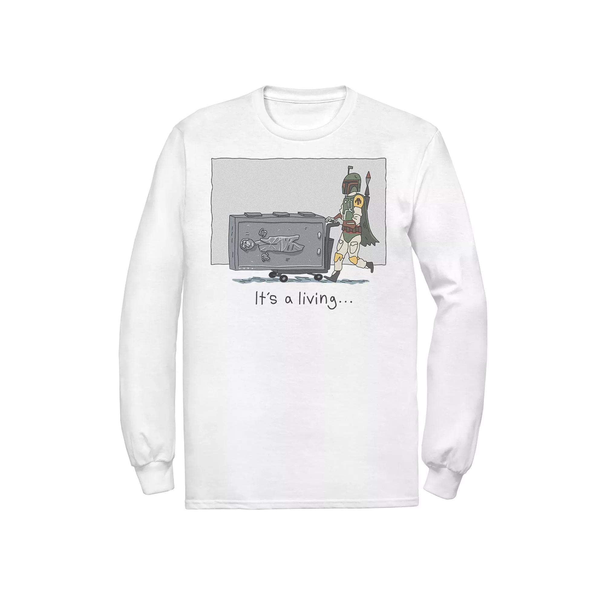 Men's Star Wars Boba Fett It's A Living Doodle Tee,  Product Image
