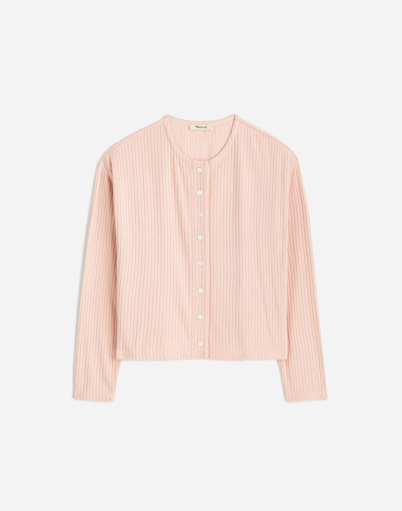 Relaxed Button-Front Cardigan Product Image