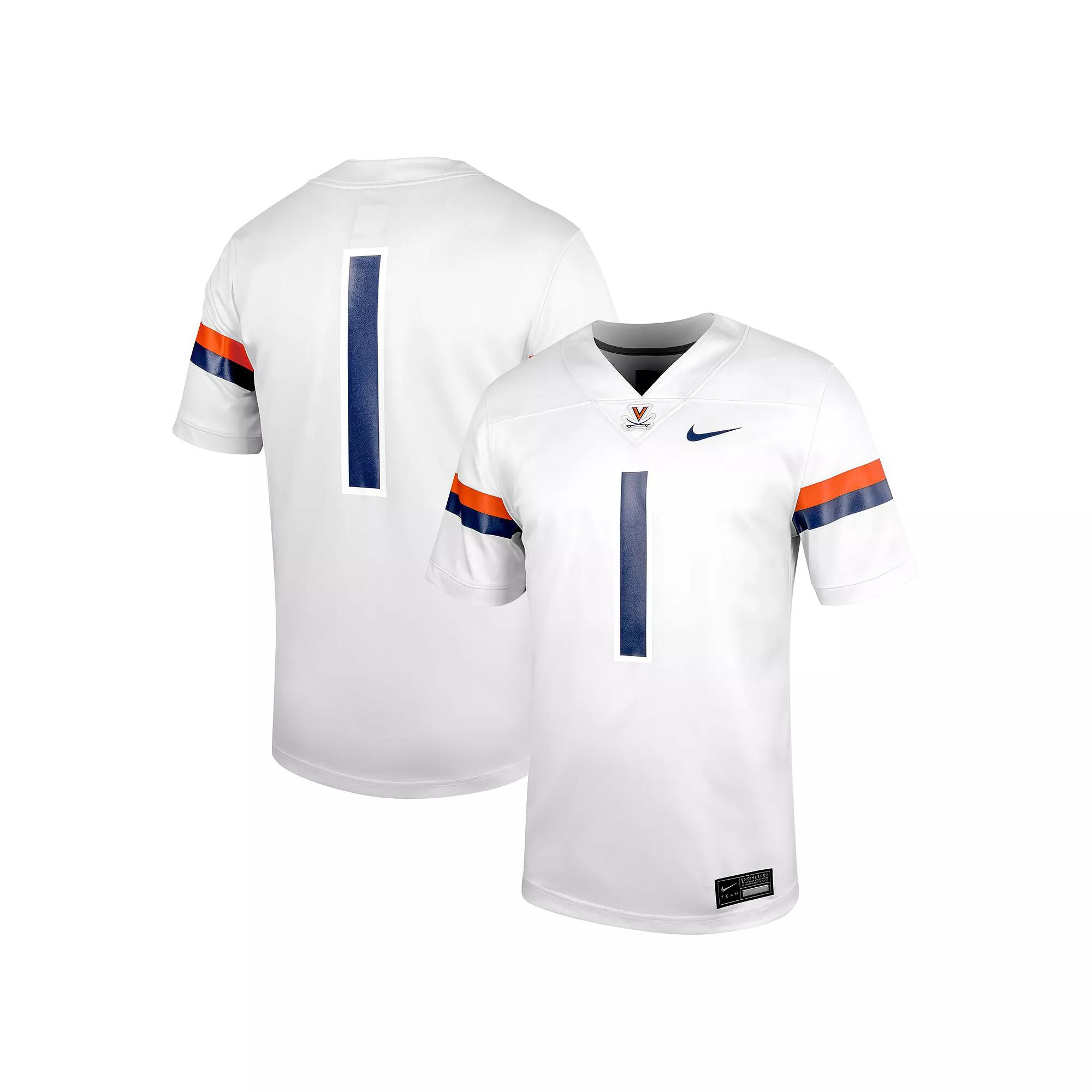 Men's Nike #1 White Virginia Cavaliers Untouchable Football Jersey,  Product Image