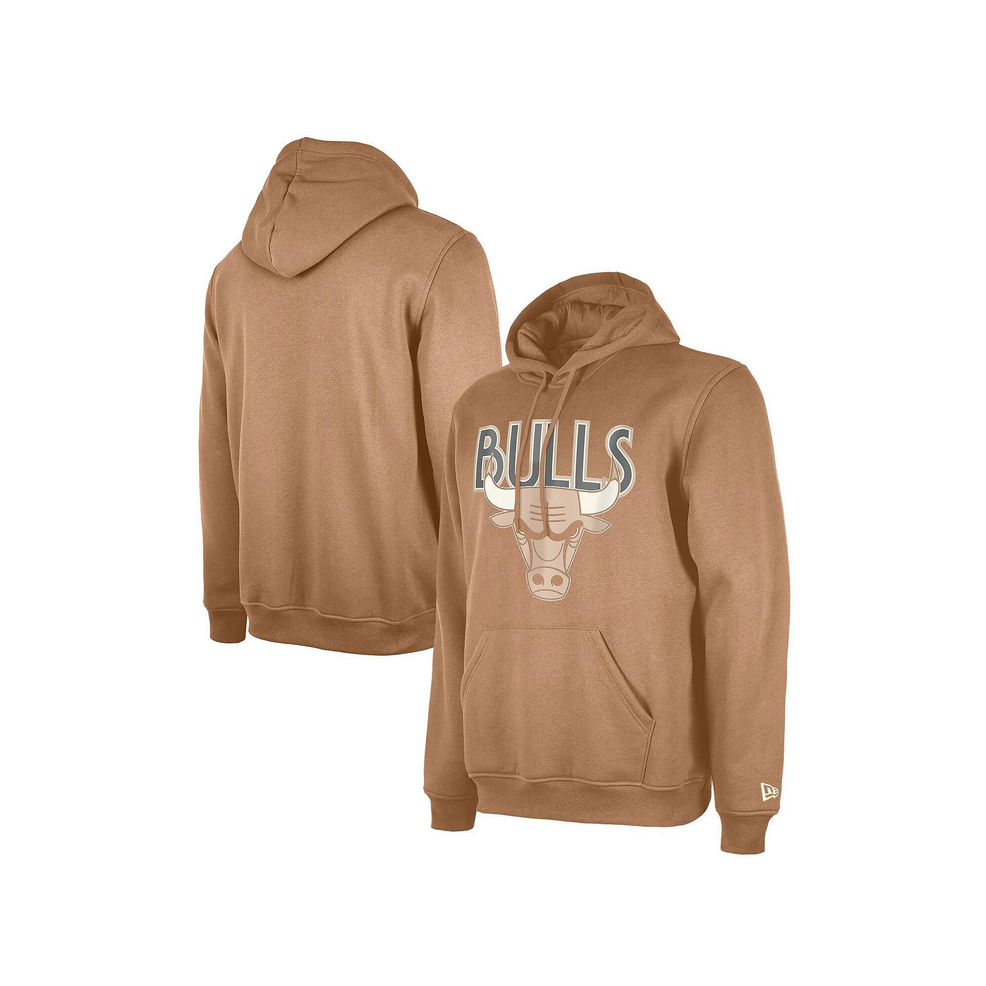 Men's New Era  Tan Chicago Bulls 2024/25 City Edition Pullover Hoodie, Size: Medium, Team Product Image